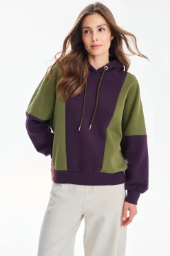 Bluza z kapturem City Plum