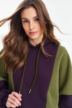 Bluza z kapturem City Plum