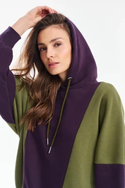 Bluza z kapturem City Plum
