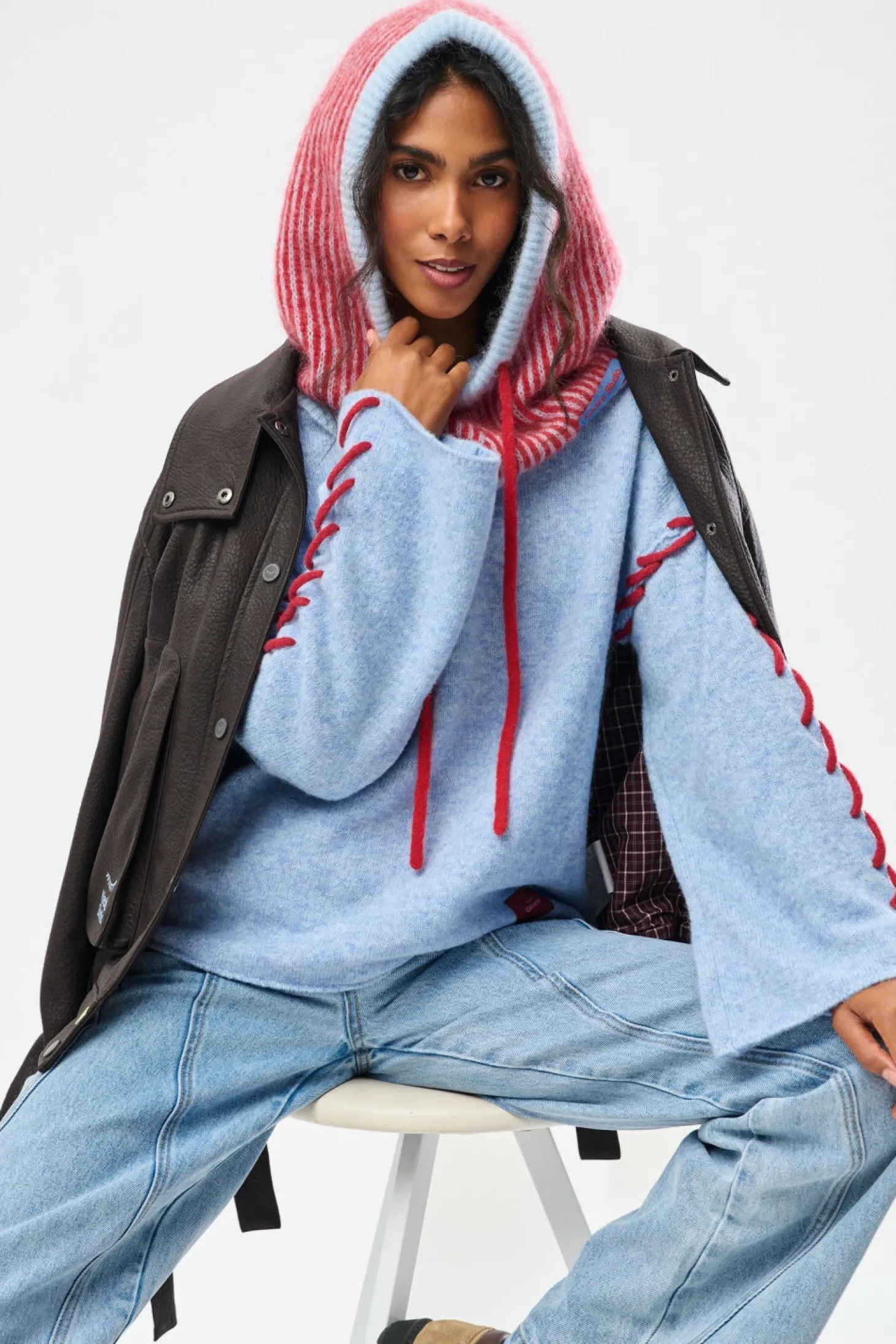 Czapka Balaclava Candy Cane