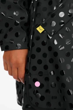 Długa kurtka przeciwdeszczowa Stormy Dots