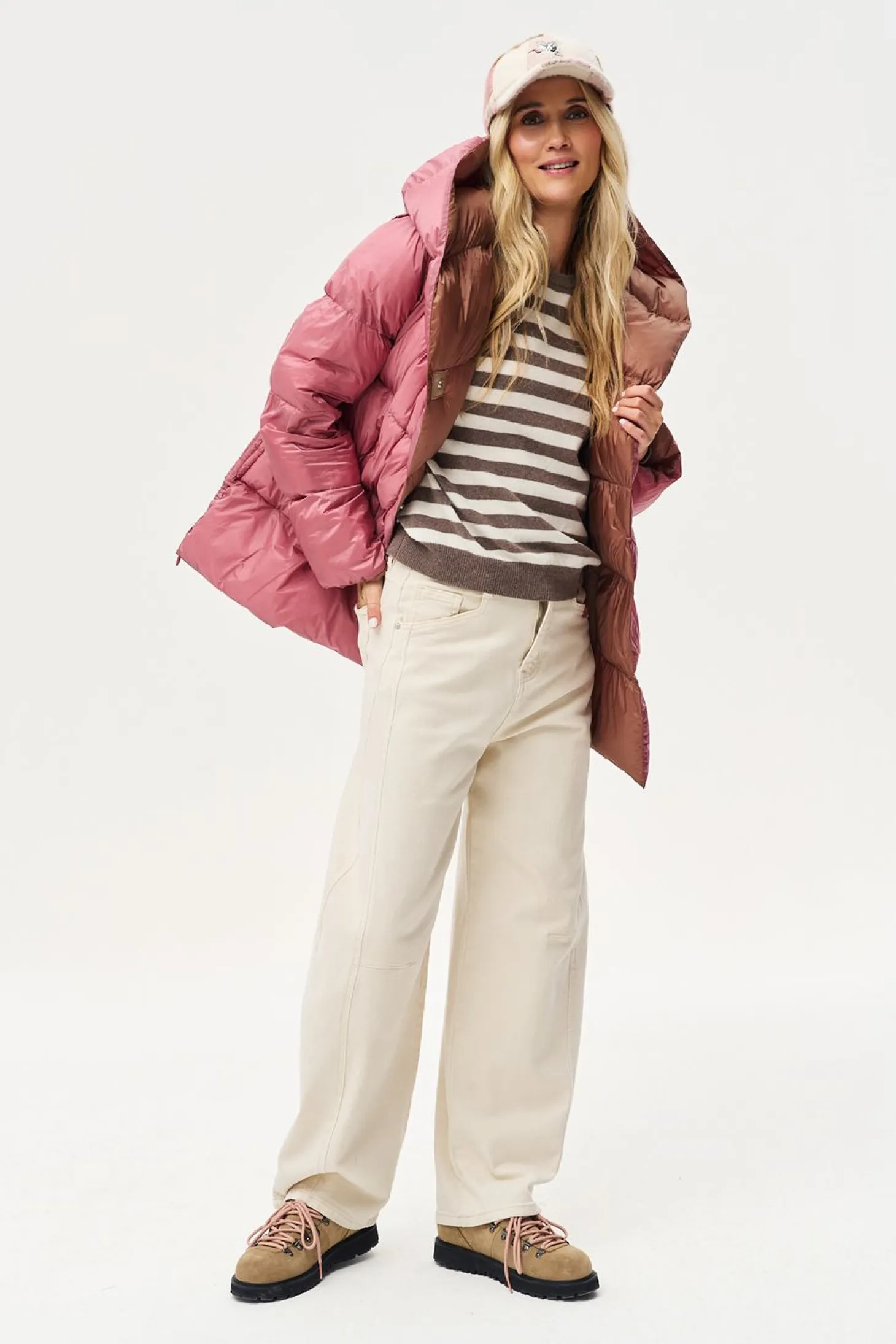 Dwustronna kurtka zimowa Alaska Caramel Blush