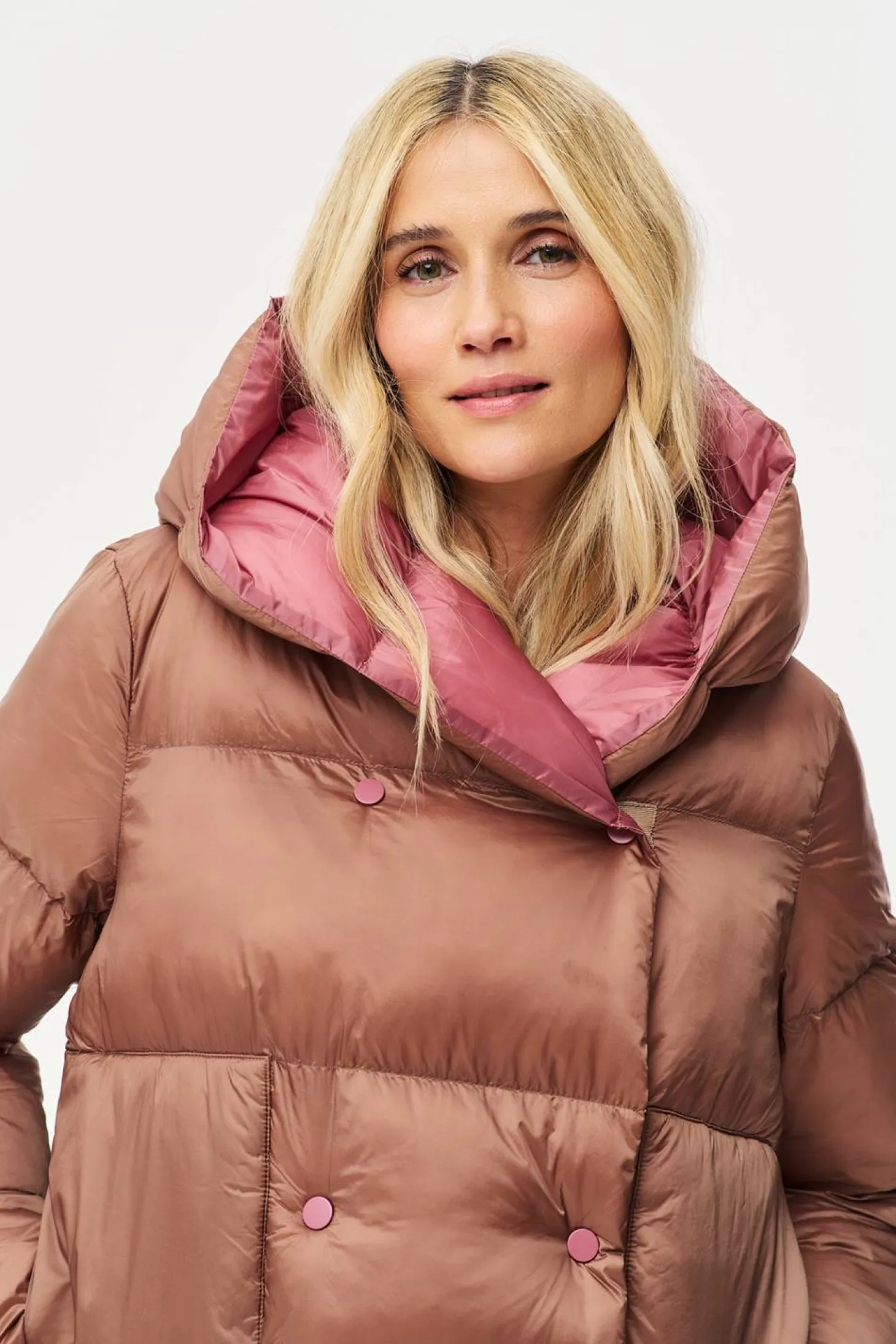 Dwustronna kurtka zimowa Alaska Caramel Blush