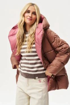 Dwustronna kurtka zimowa Alaska Caramel Blush