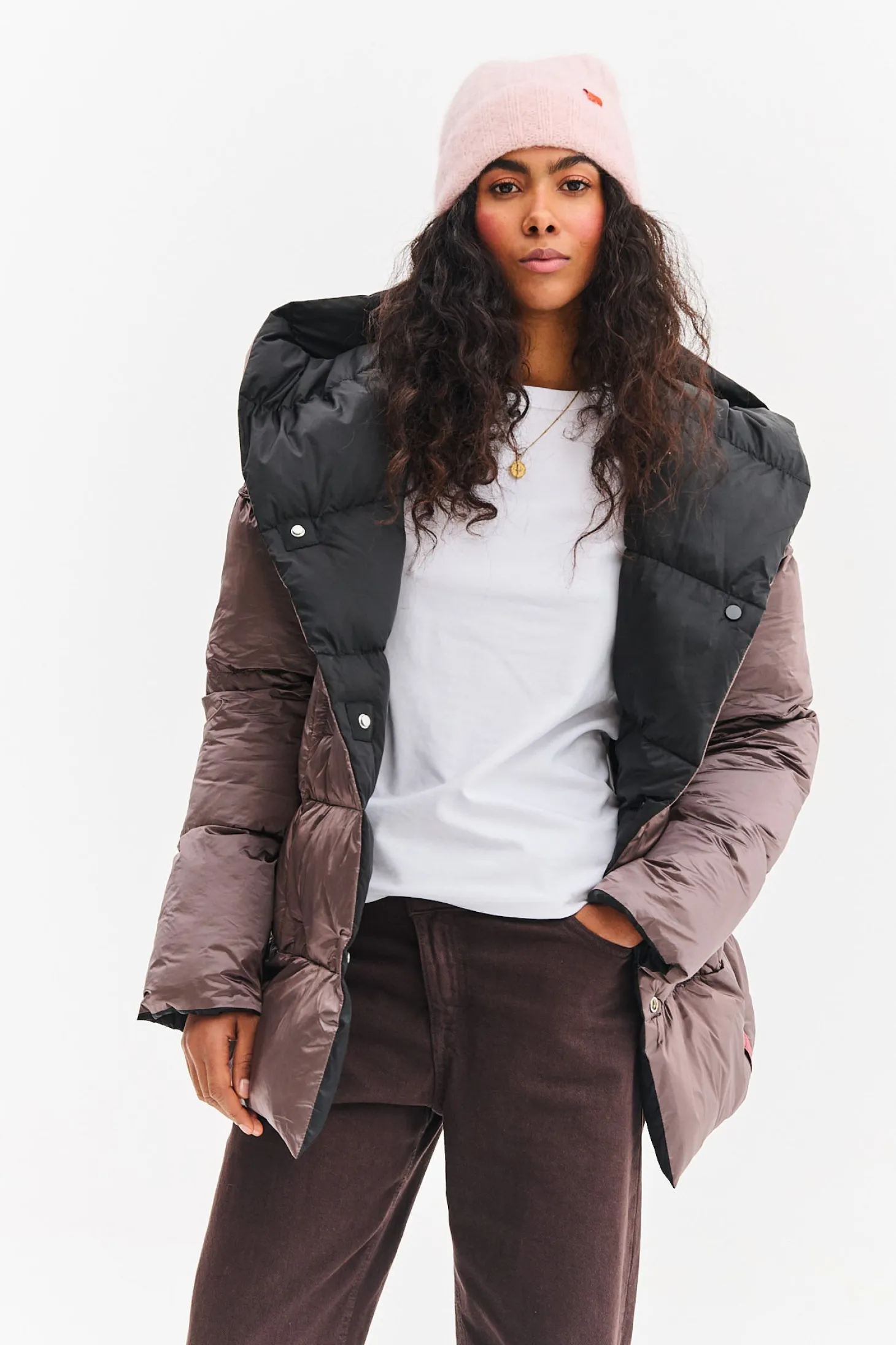 Dwustronna kurtka zimowa Alaska Velvet Earth
