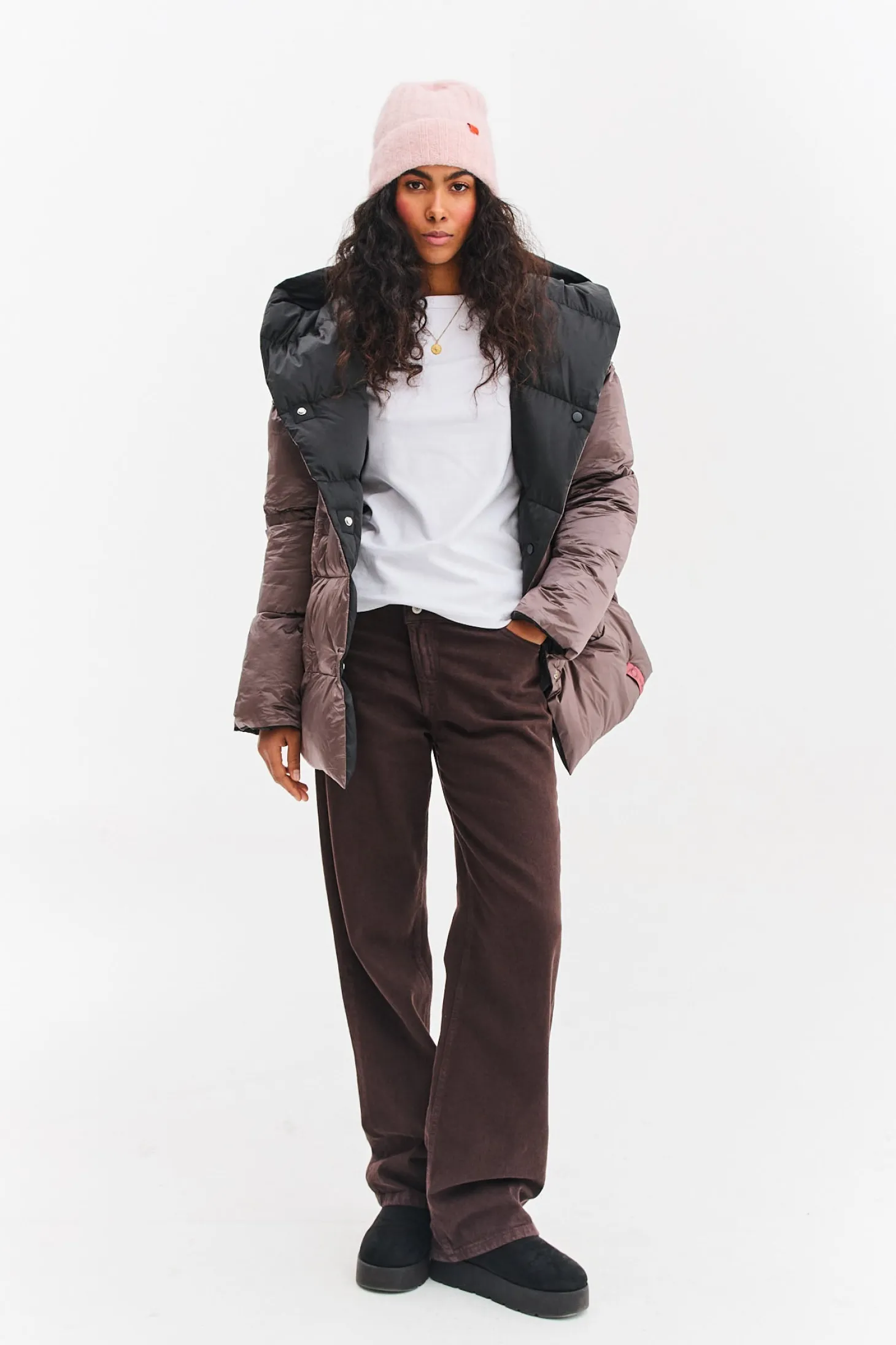 Dwustronna kurtka zimowa Alaska Velvet Earth