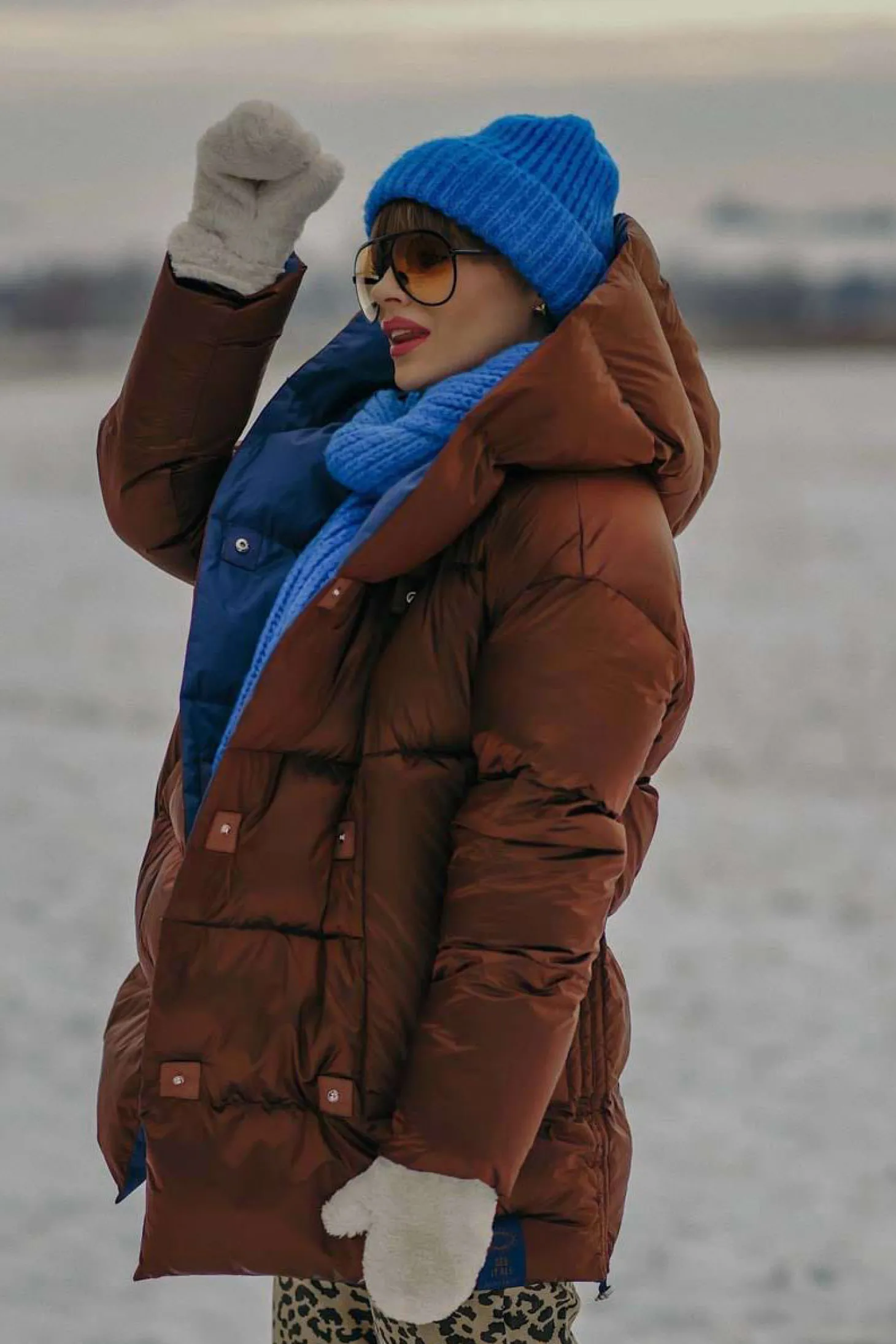 Dwustronna kurtka zimowa Alaska Cinnamon Cloud
