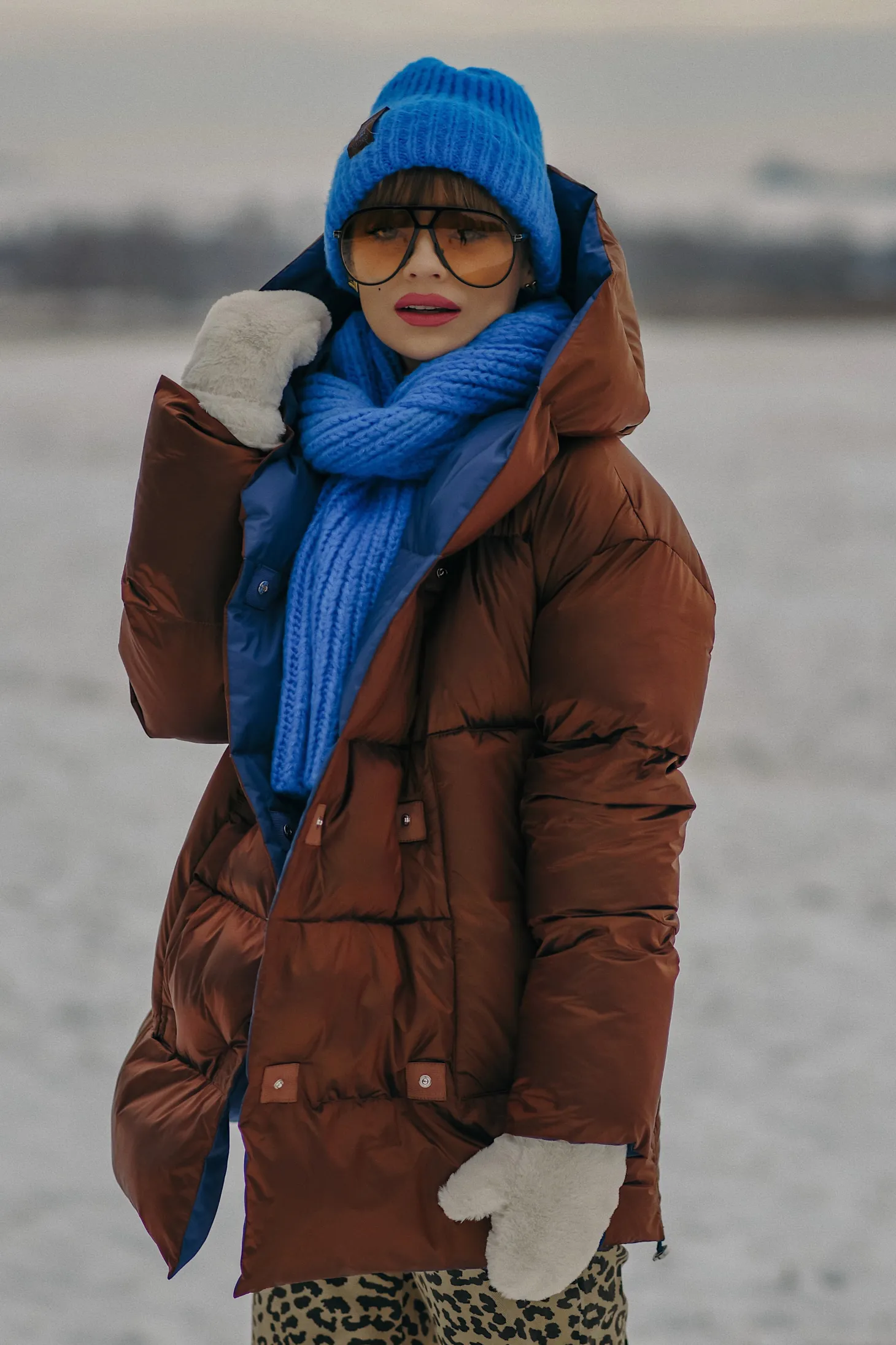 Dwustronna kurtka zimowa Alaska Cinnamon Cloud