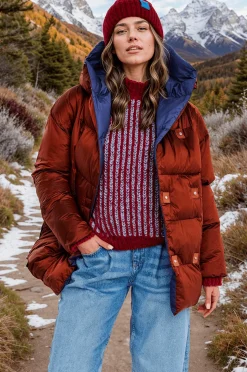 Dwustronna kurtka zimowa Alaska Cinnamon Cloud