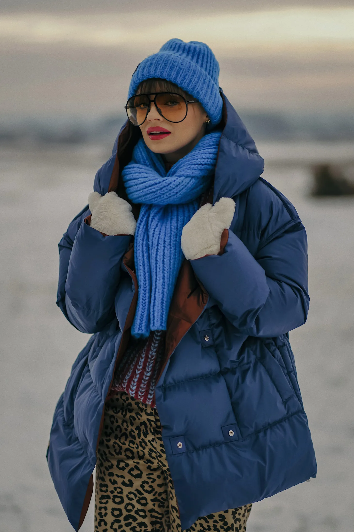 Dwustronna kurtka zimowa Alaska Cinnamon Cloud