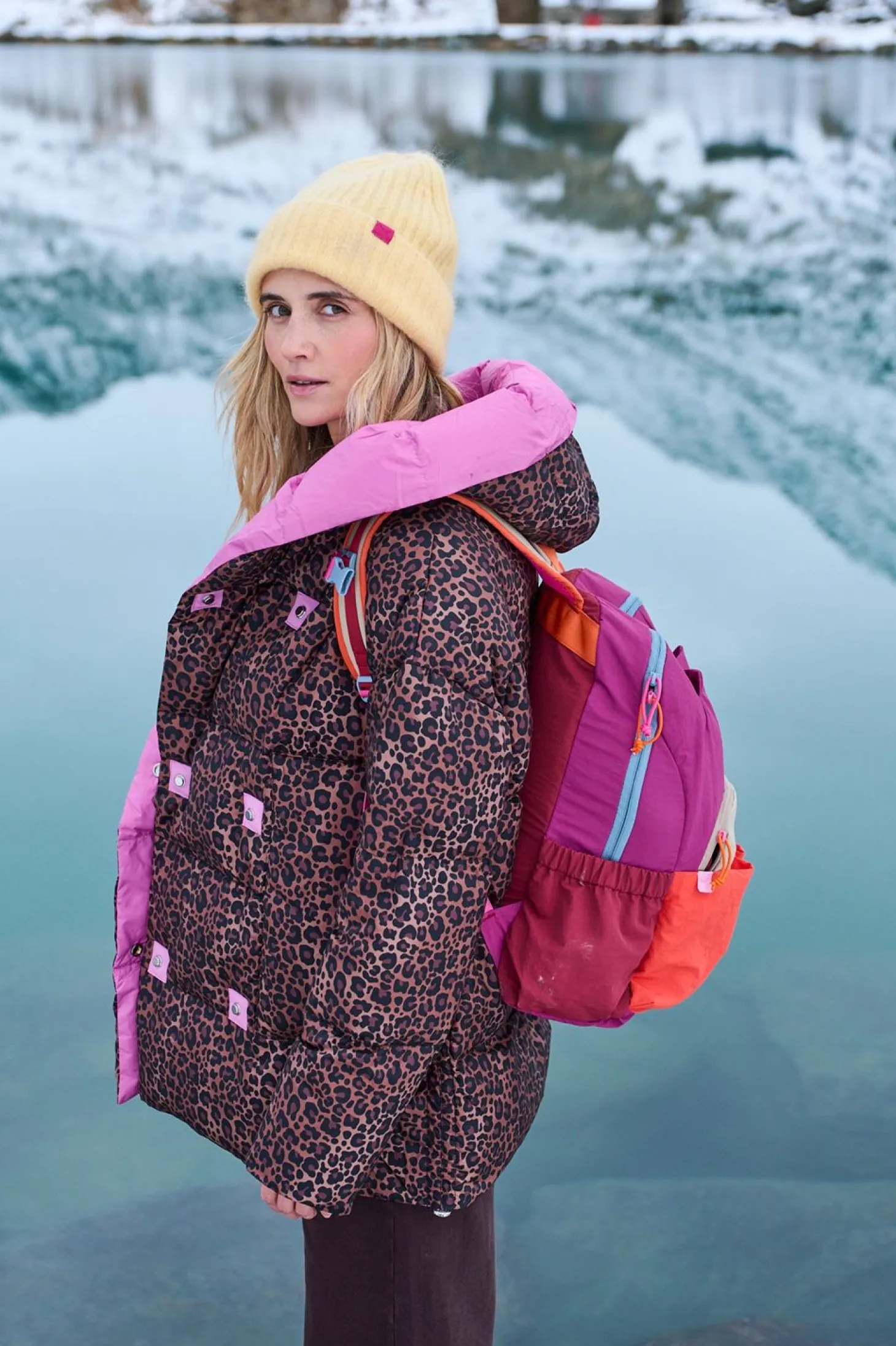 Dwustronna kurtka zimowa Alaska Pink Panther