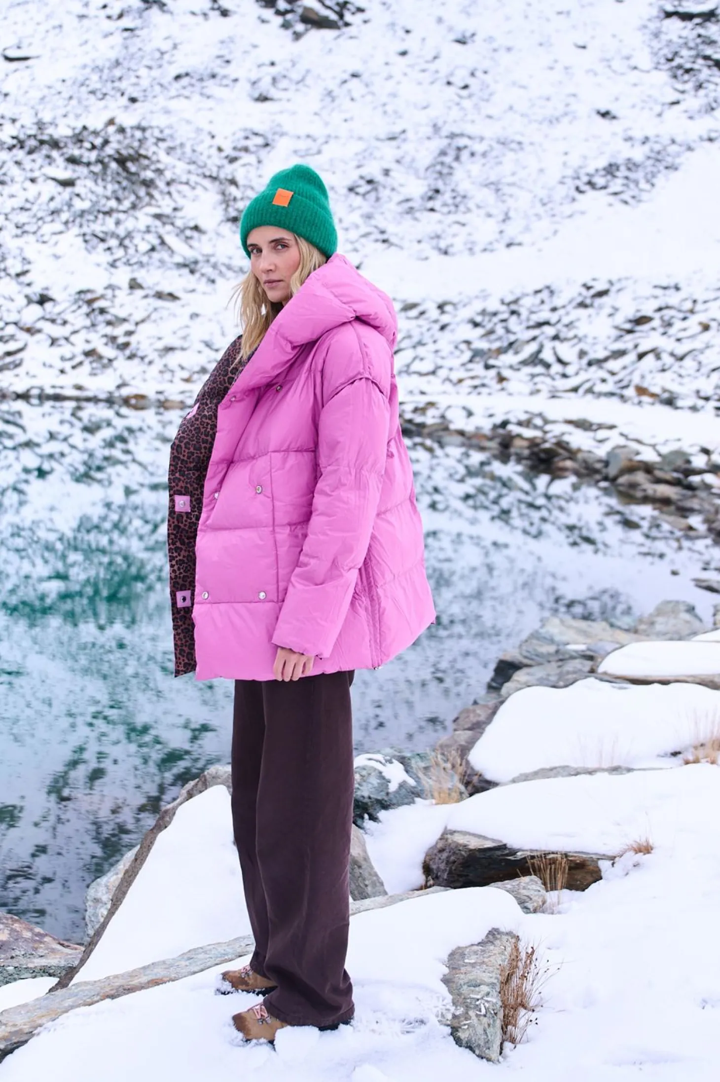 Dwustronna kurtka zimowa Alaska Pink Panther