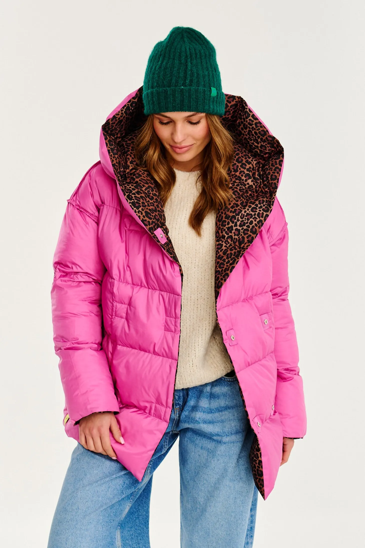 Dwustronna kurtka zimowa Alaska Pink Panther