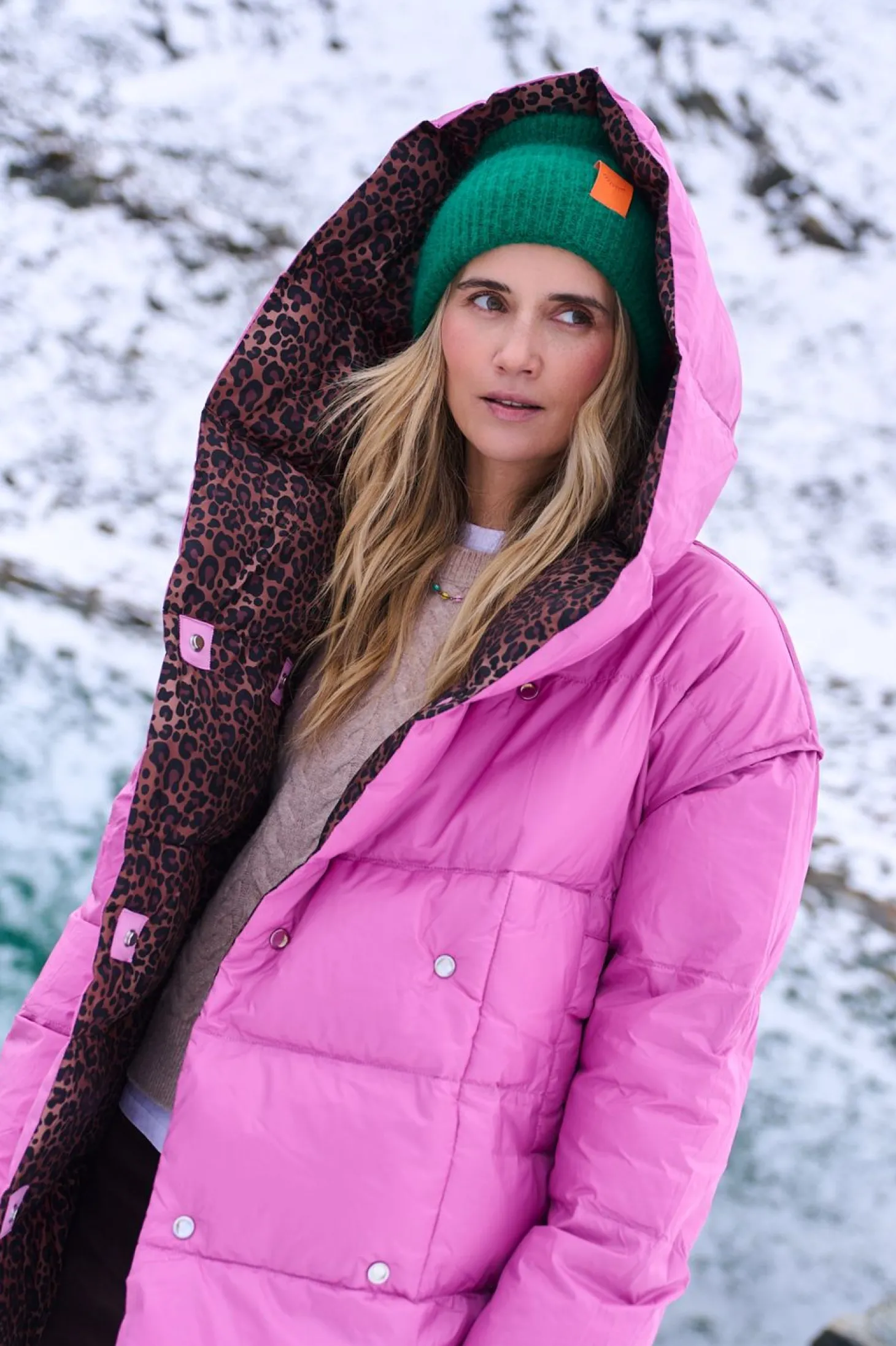 Dwustronna kurtka zimowa Alaska Pink Panther