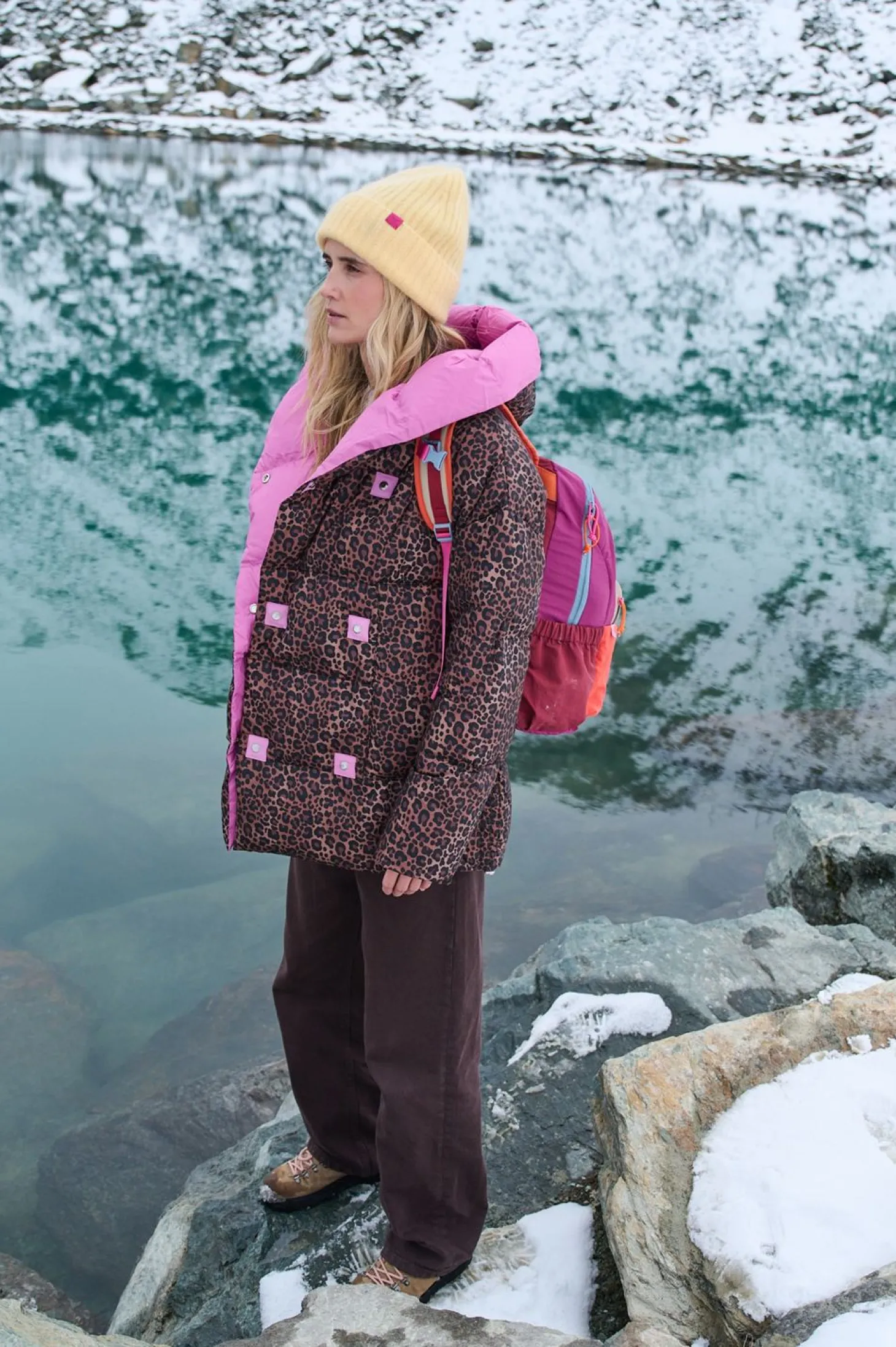 Dwustronna kurtka zimowa Alaska Pink Panther