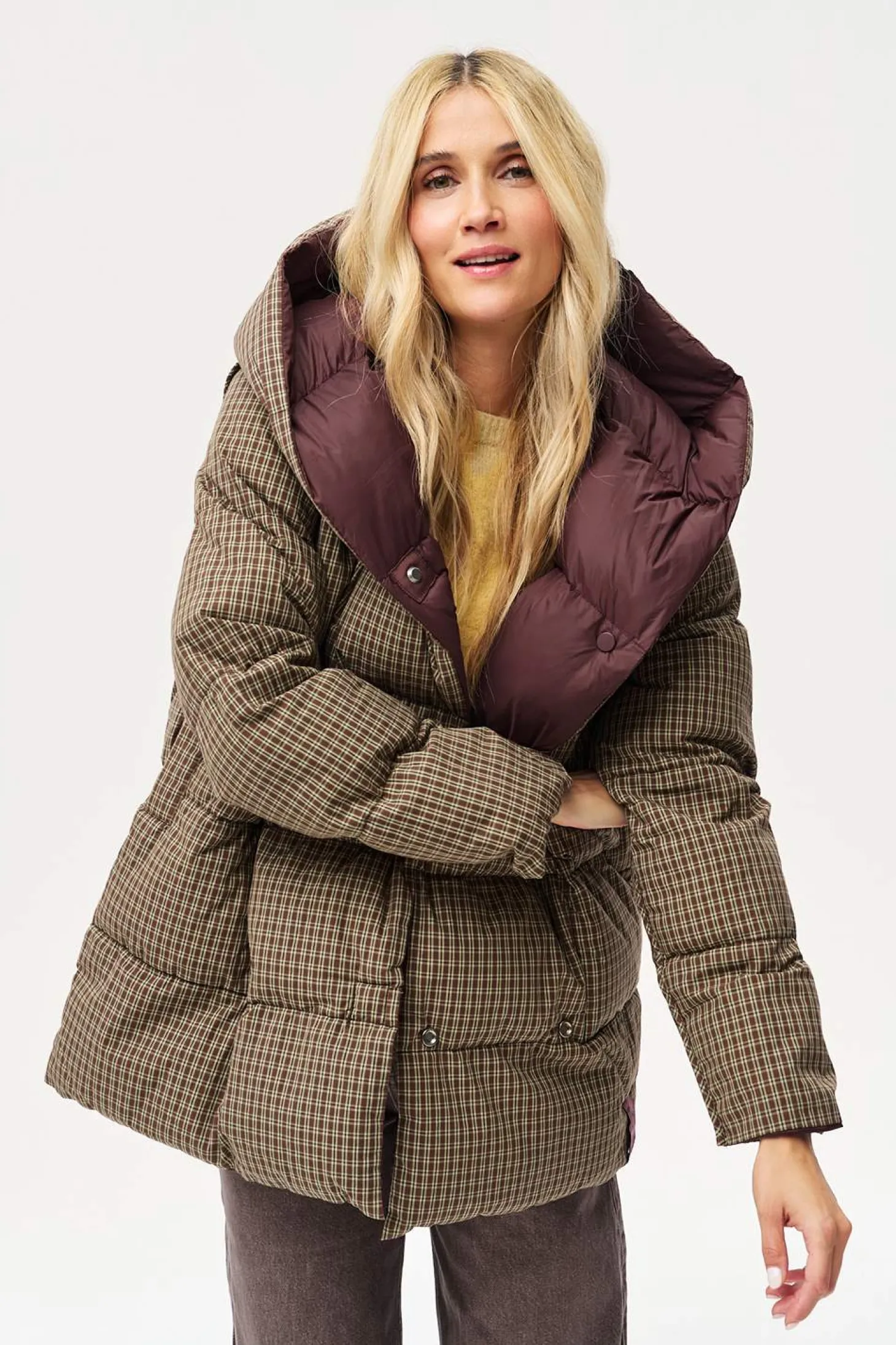 Dwustronna kurtka zimowa Alaska Moody Plaid