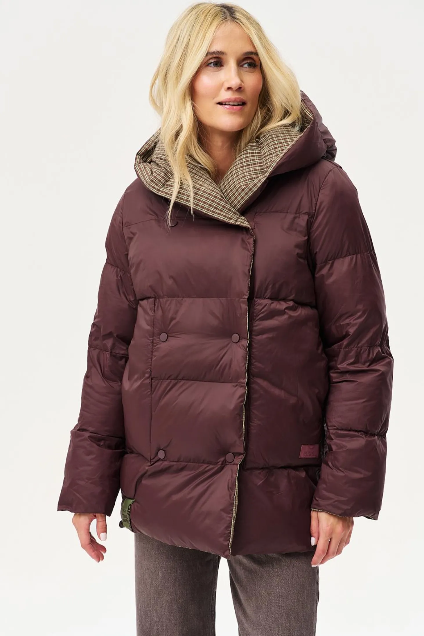 Dwustronna kurtka zimowa Alaska Moody Plaid