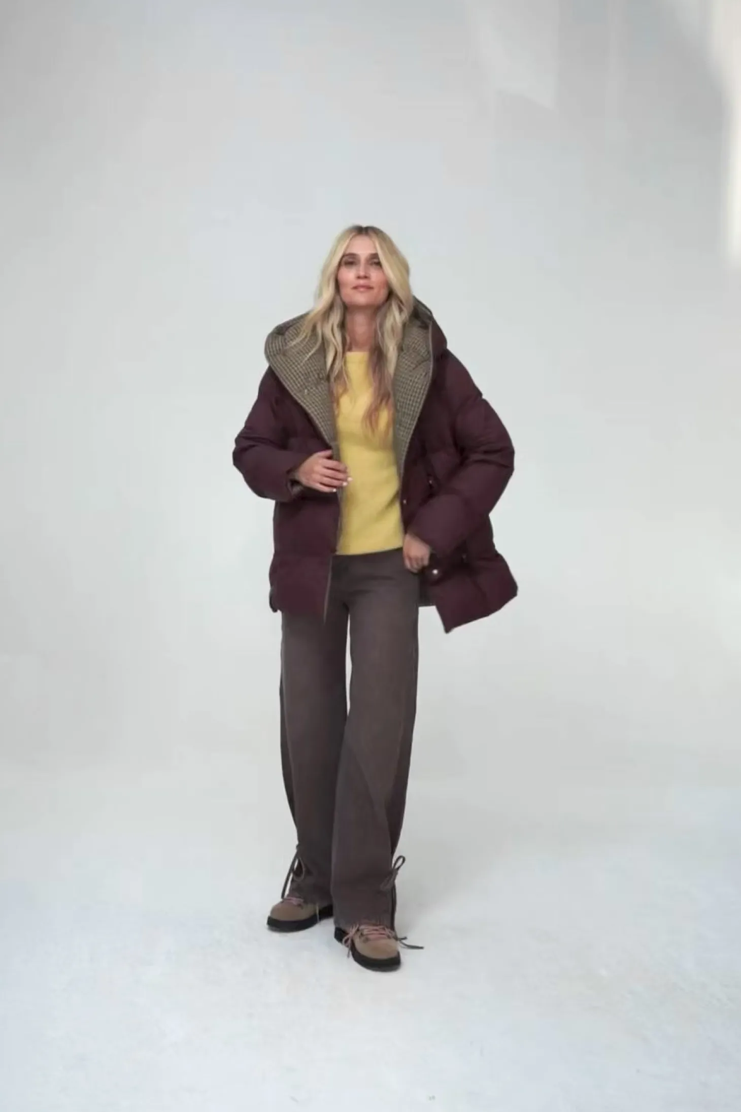 Dwustronna kurtka zimowa Alaska Moody Plaid