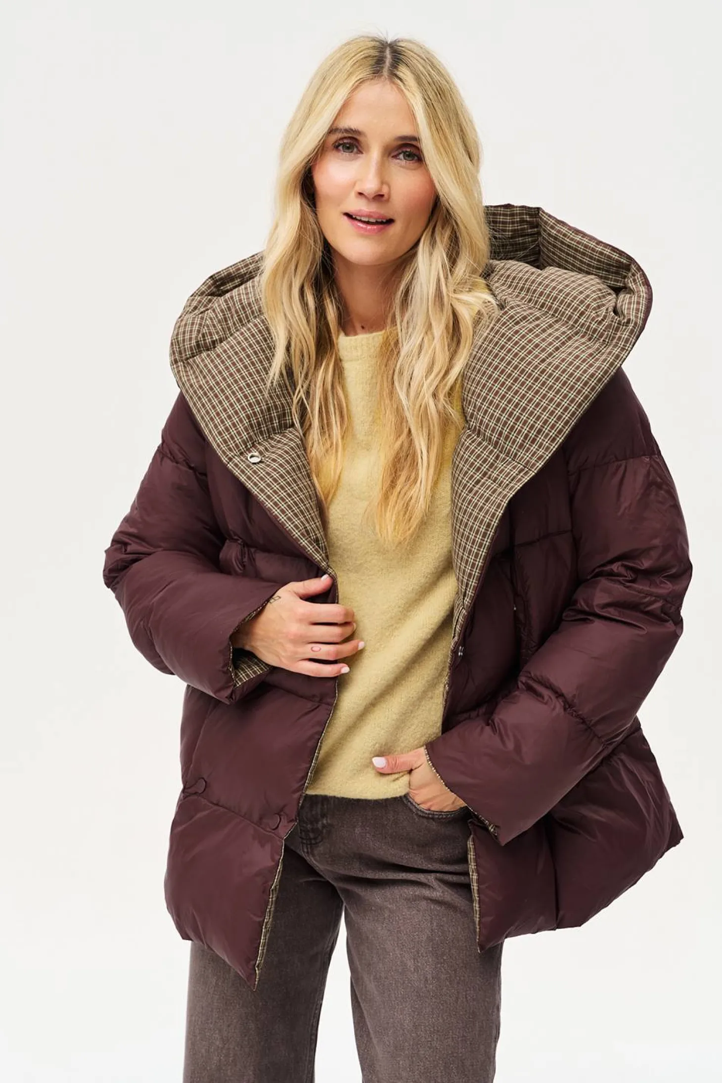 Dwustronna kurtka zimowa Alaska Moody Plaid