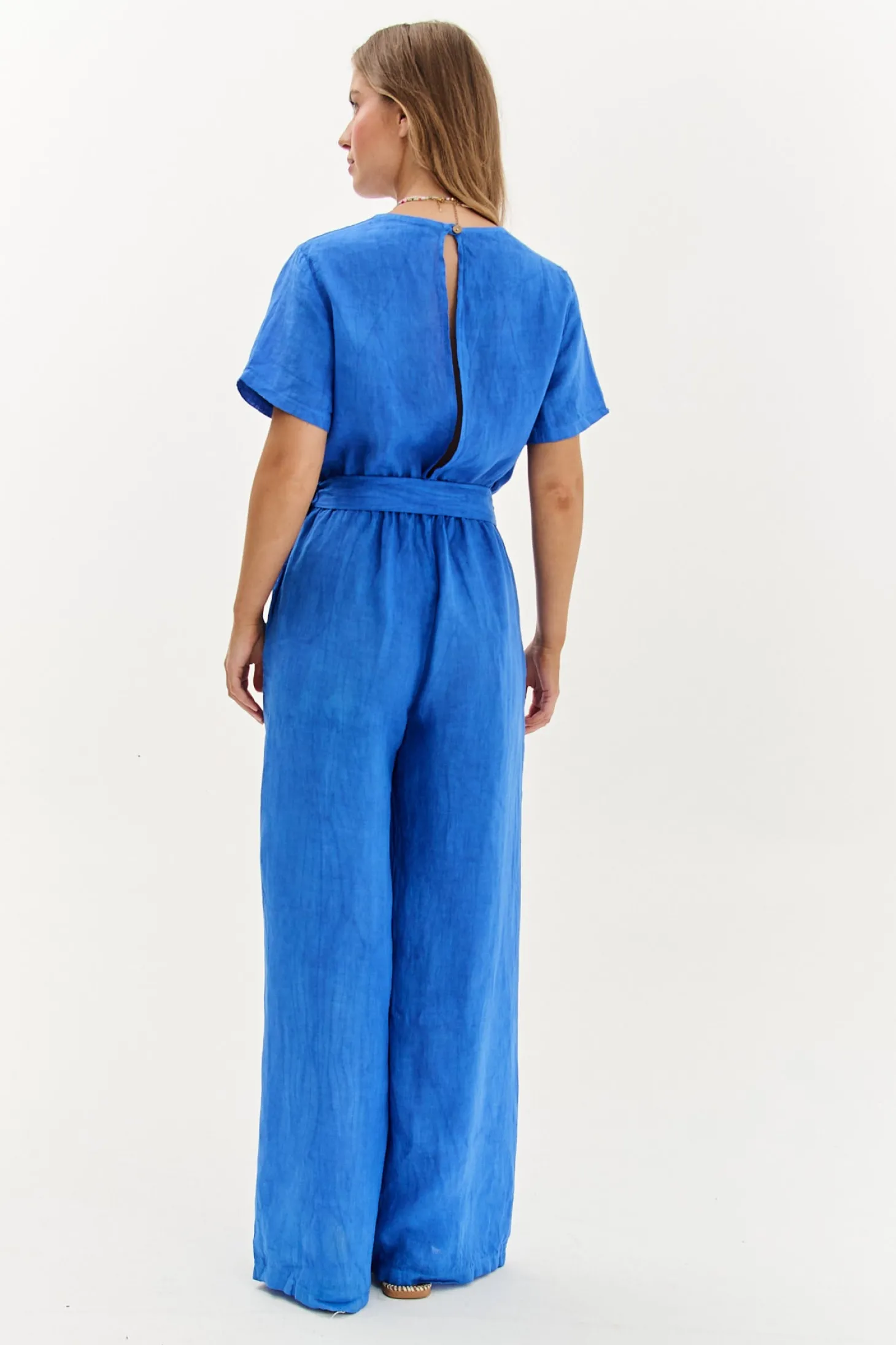 Kombinezon lniany Blue Margarita