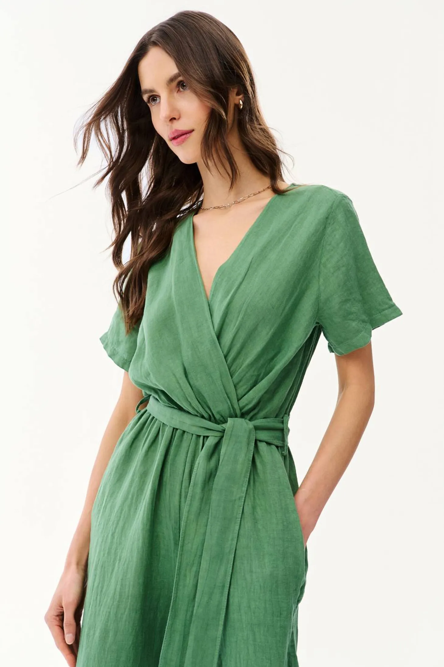 Kombinezon lniany Mint Mojito