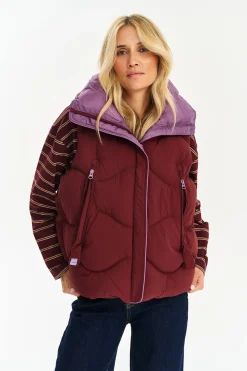 Krótka kamizelka Midnight Plum