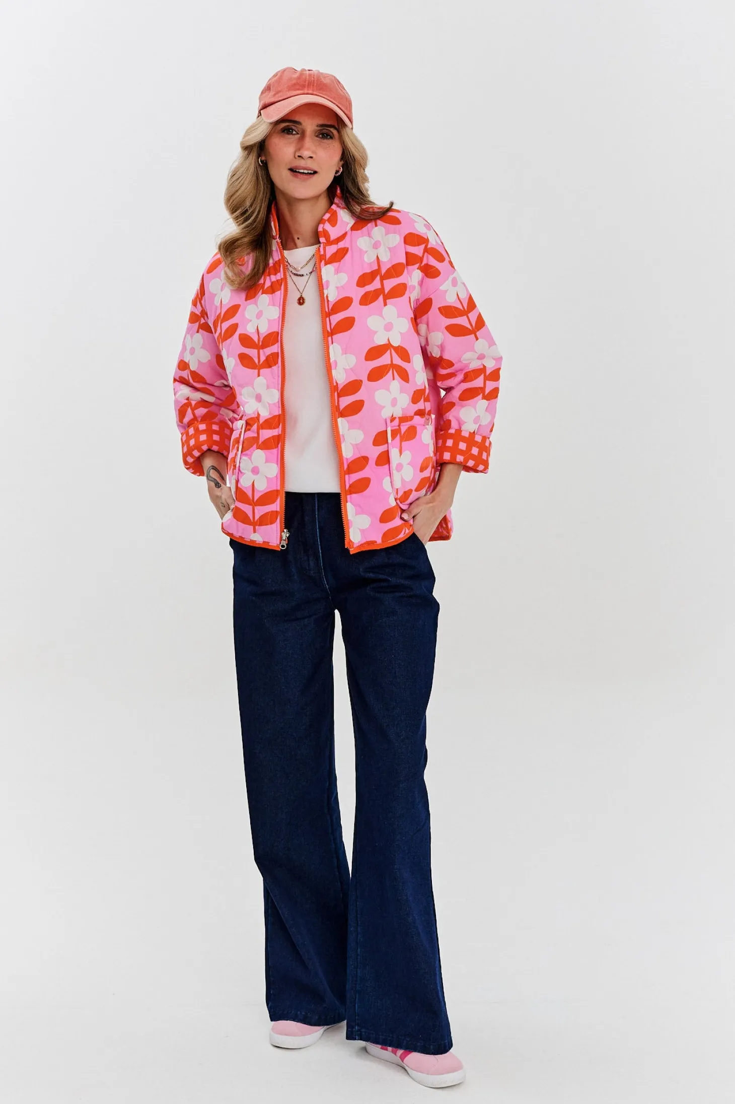 Kurtka dwustronna Peachy Bloom