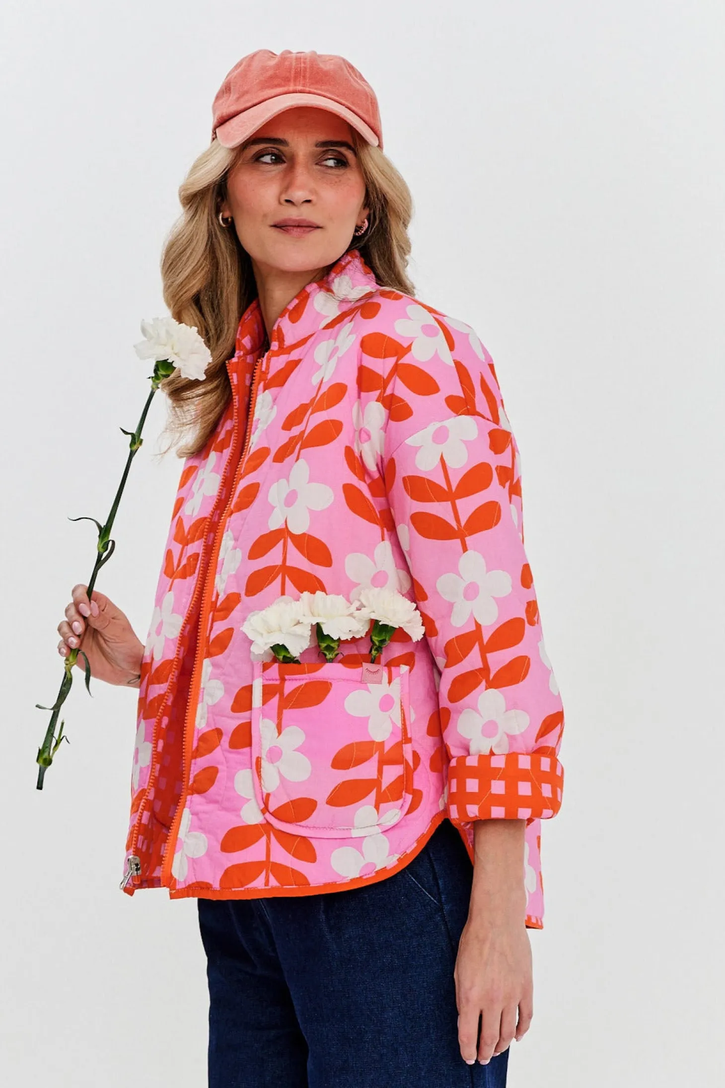 Kurtka dwustronna Peachy Bloom