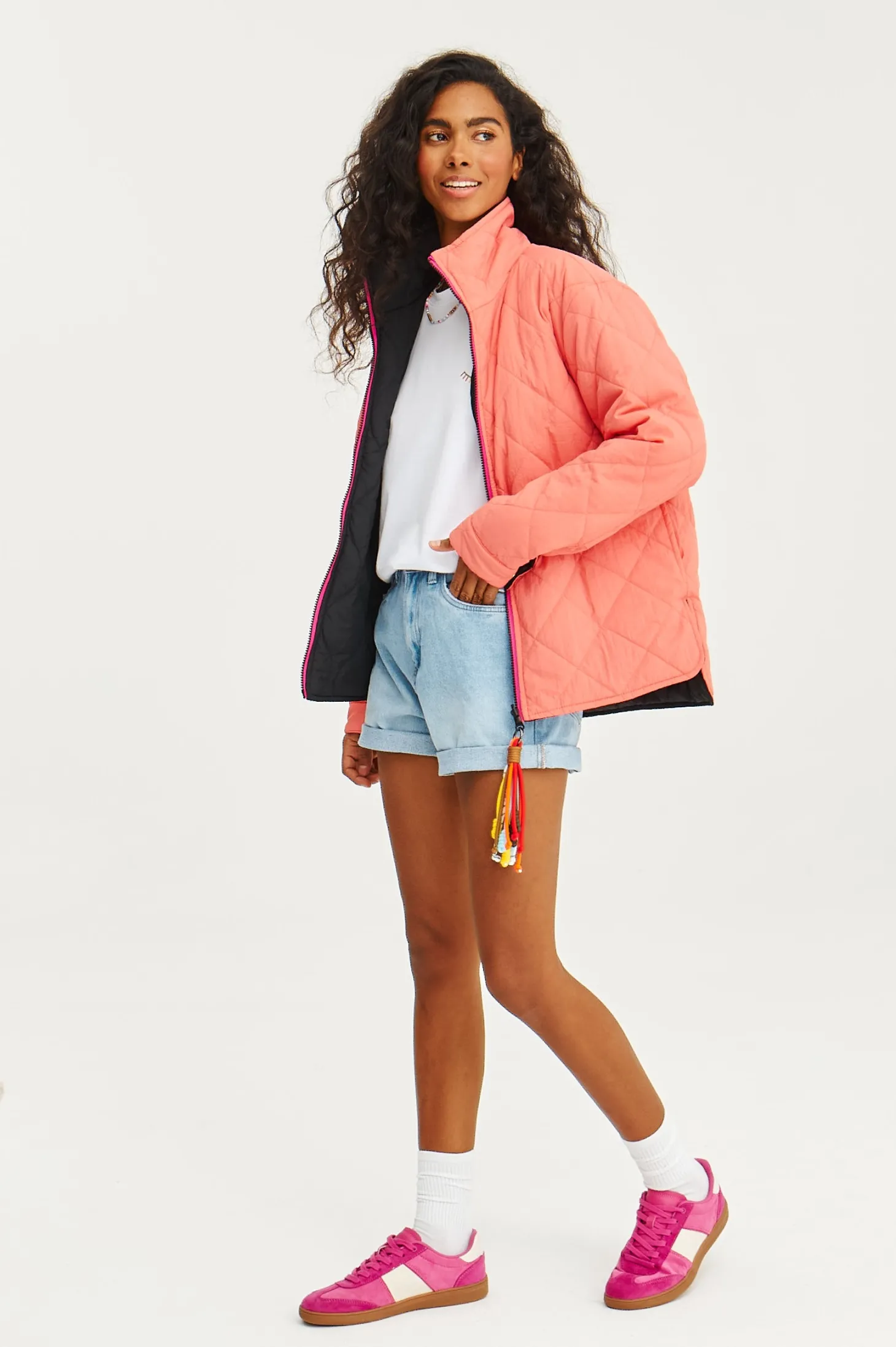 Kurtka dwustronna Poppy Pink Thunder