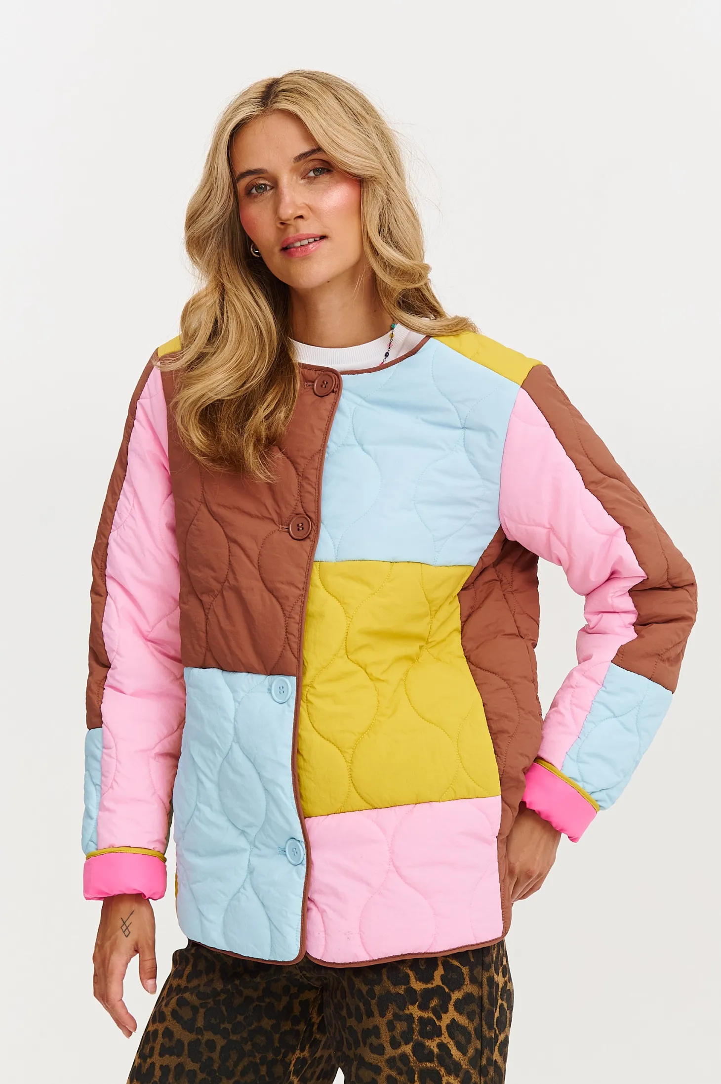 Kurtka pikowana Pastel Harmony