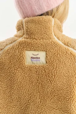 Kurtka z wełną Teddy Fuzzy Dune