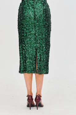 Spódnica cekinowa Emerald Glam