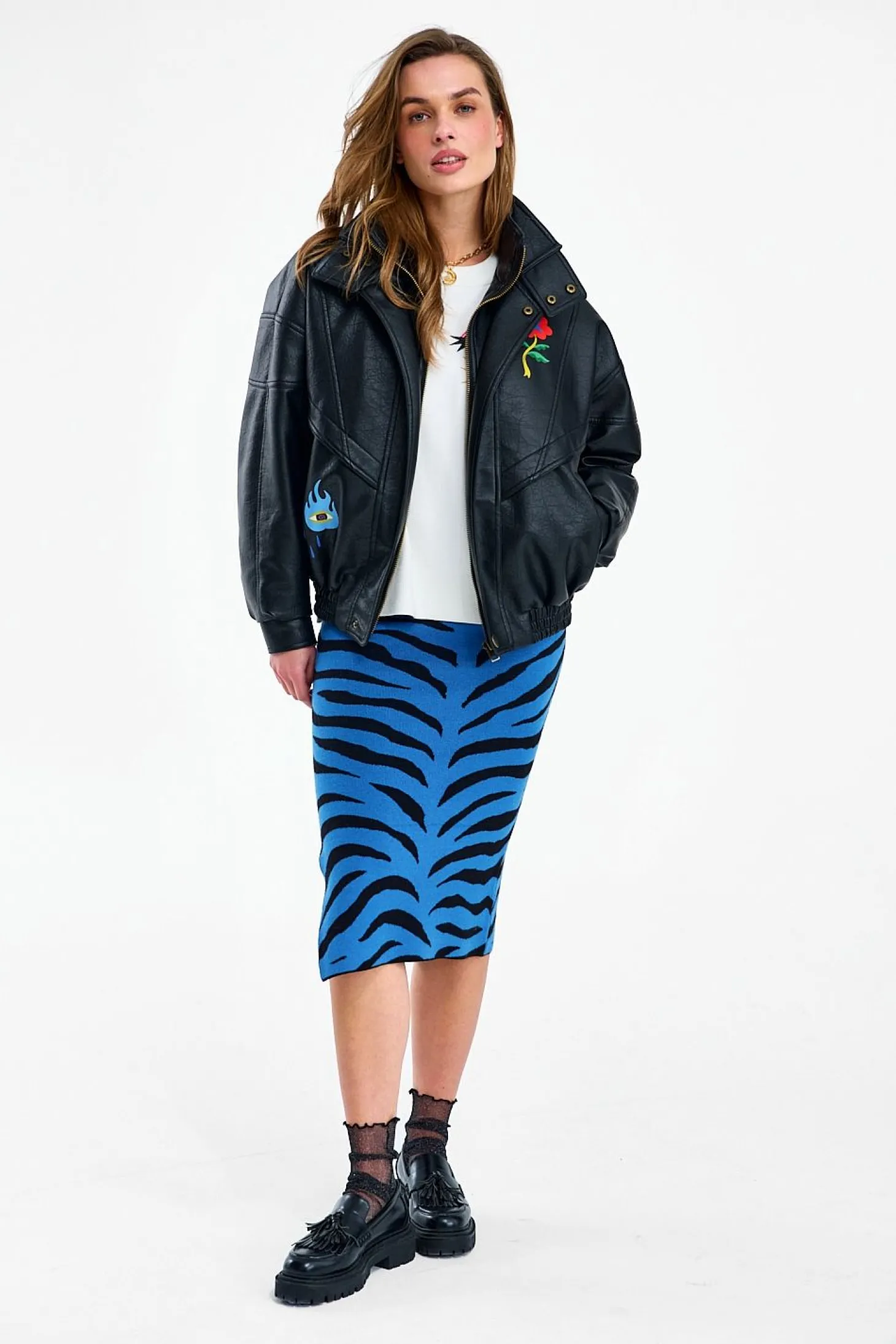 Spódnica dzianinowa Blue Rebel