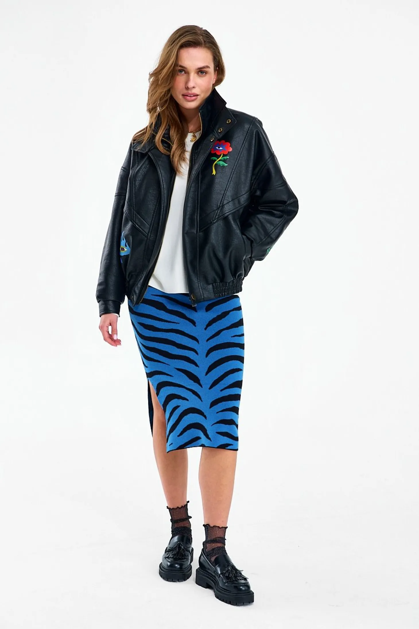 Spódnica dzianinowa Blue Rebel
