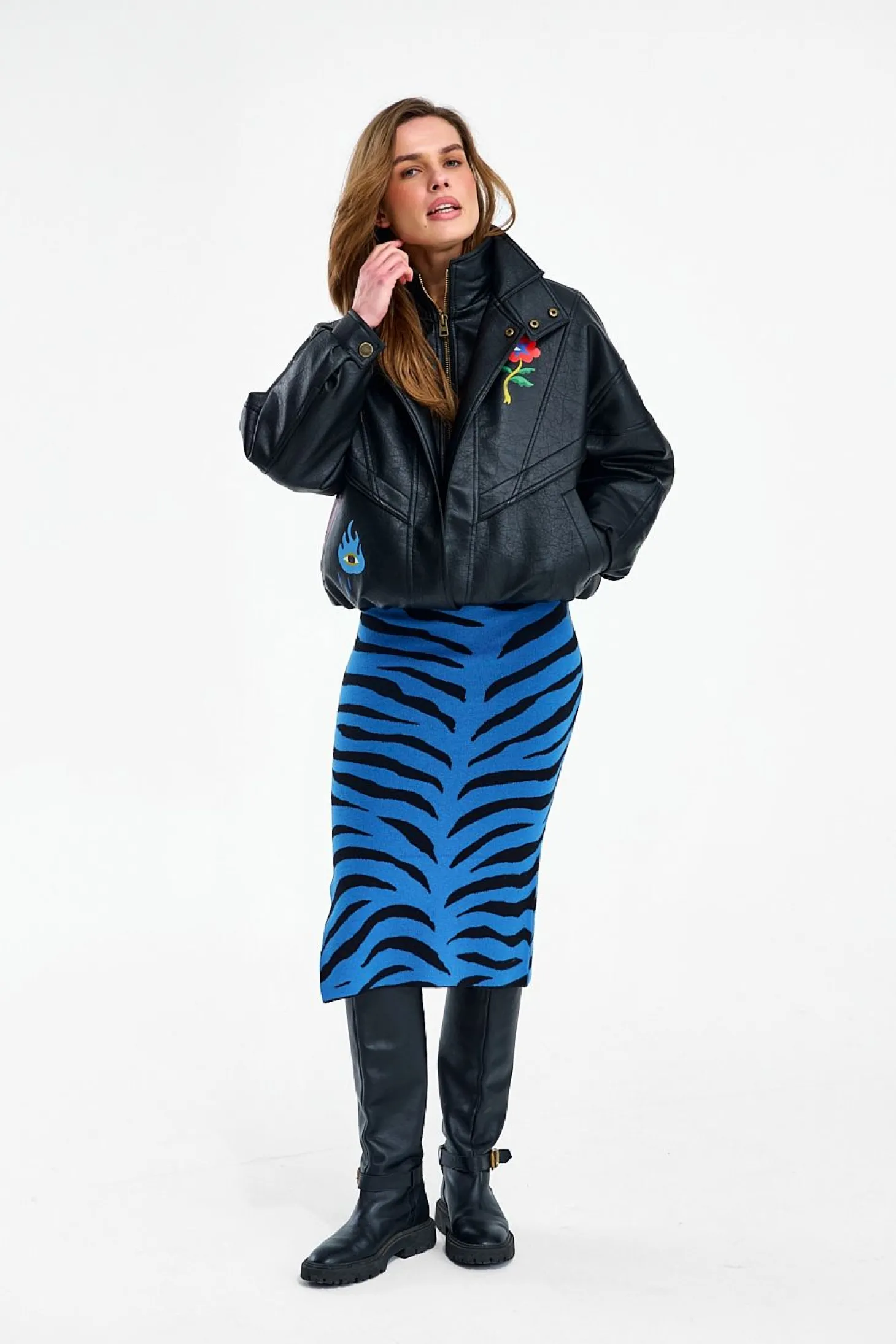 Spódnica dzianinowa Blue Rebel
