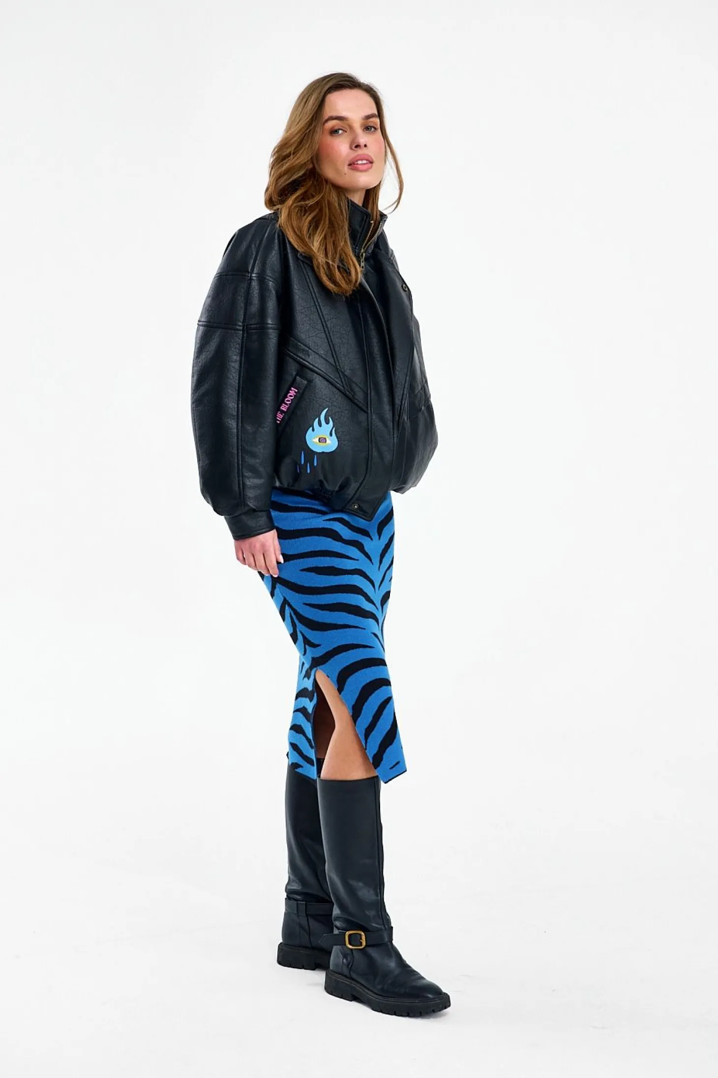 Spódnica dzianinowa Blue Rebel