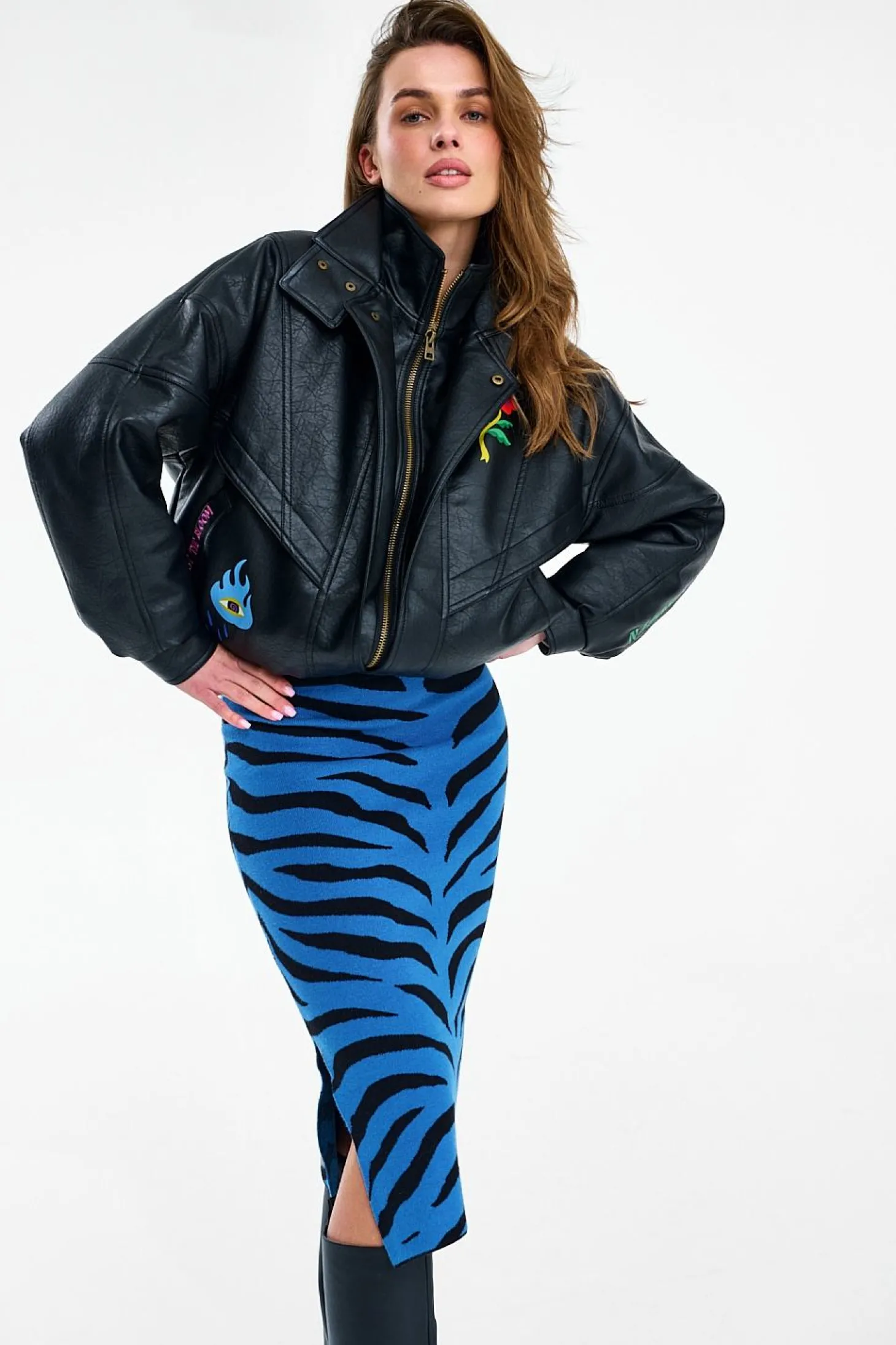 Spódnica dzianinowa Blue Rebel