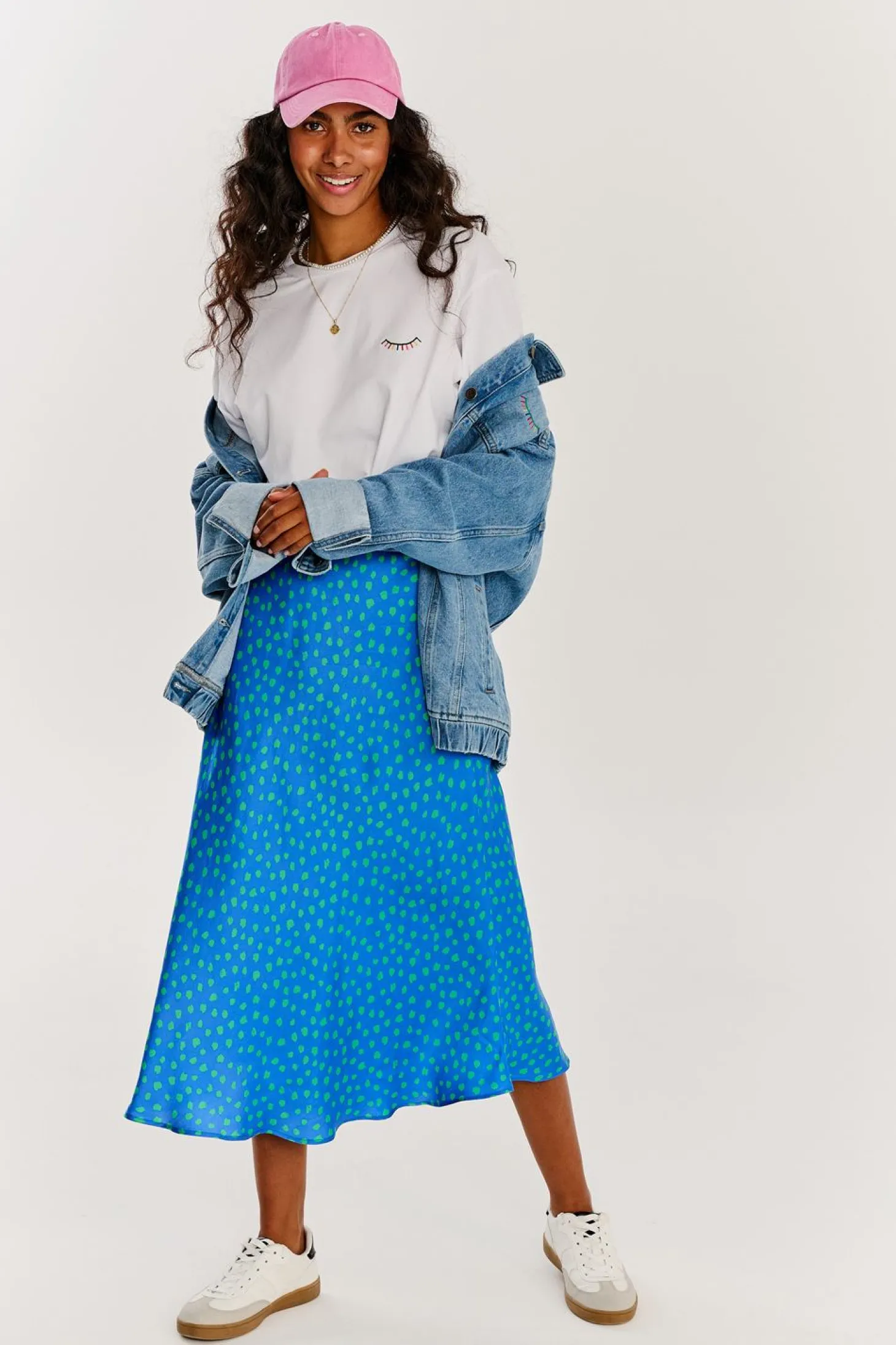 Spódnica midi Mint Drops