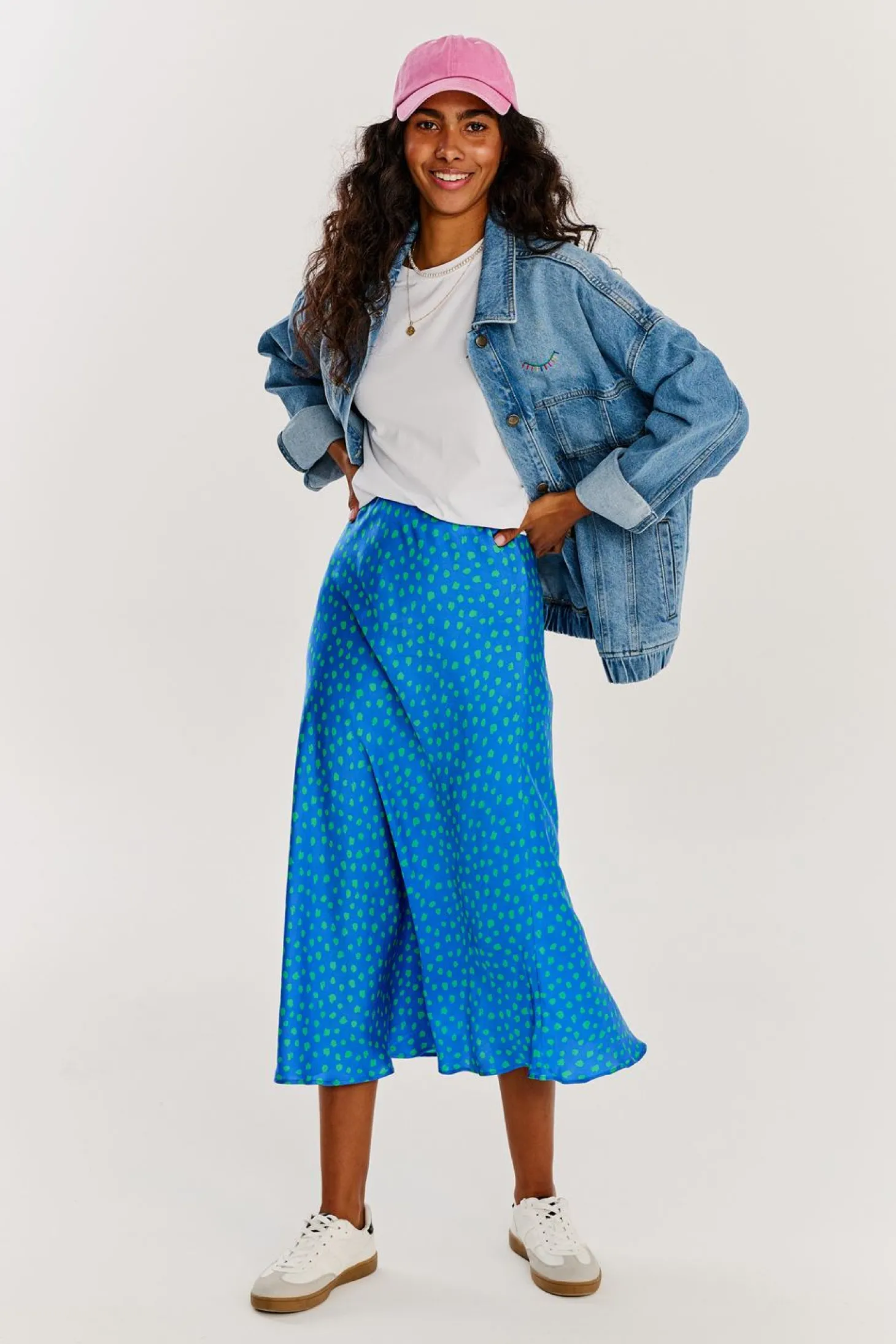 Spódnica midi Mint Drops
