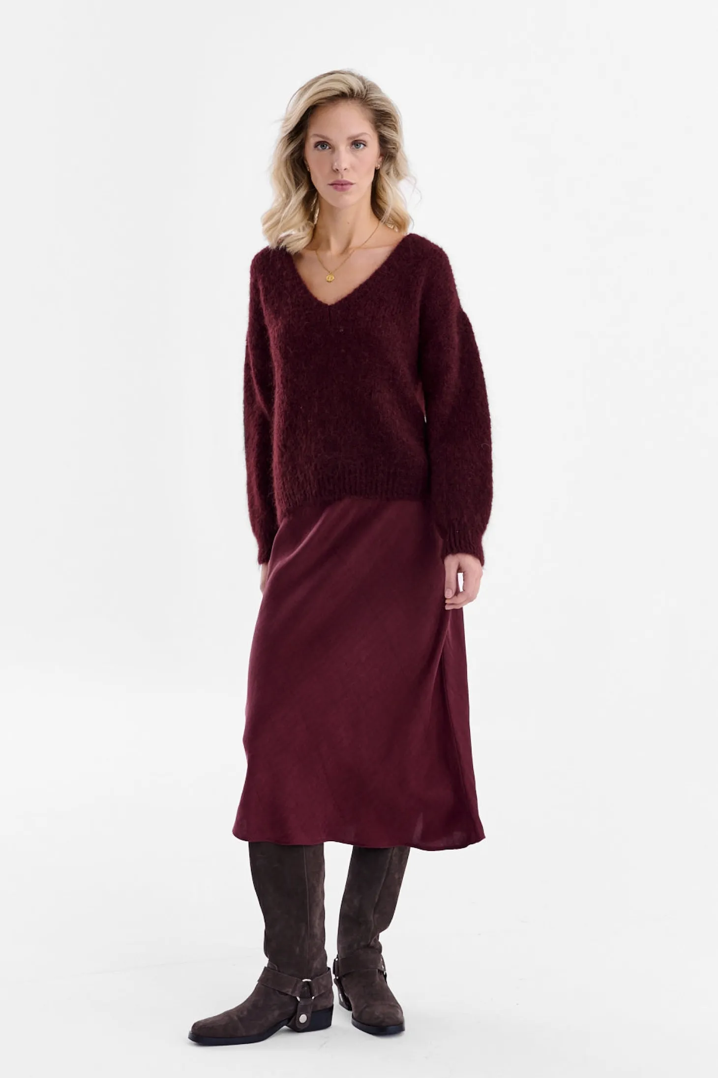 Spódnica midi Mulberry Delight