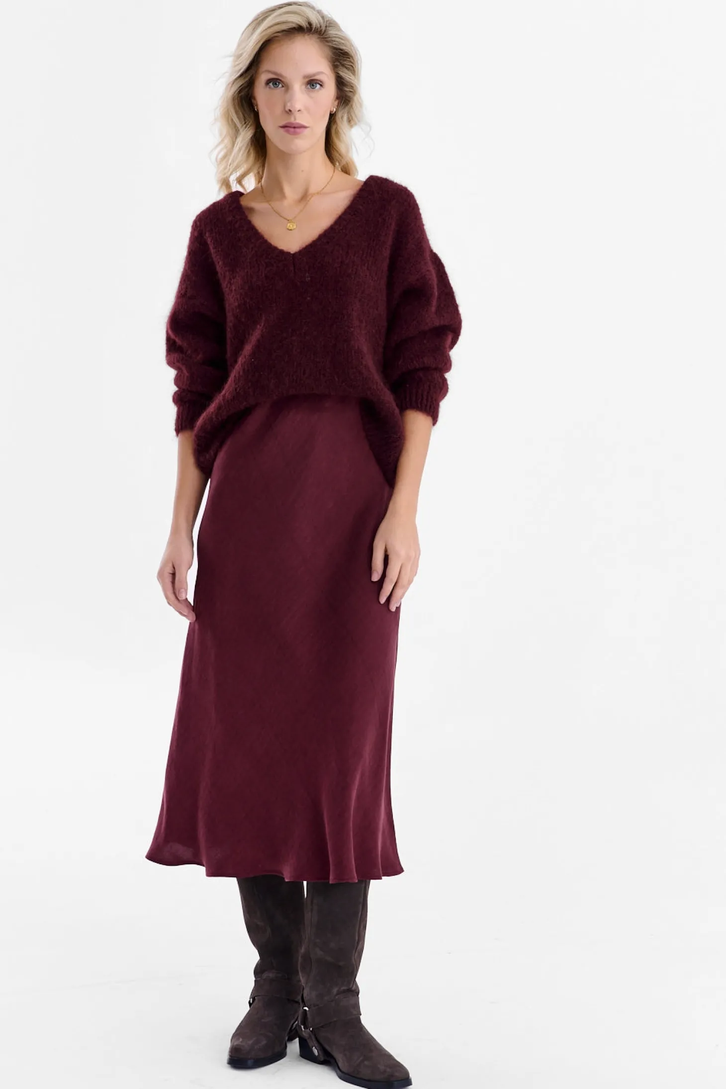 Spódnica midi Mulberry Delight