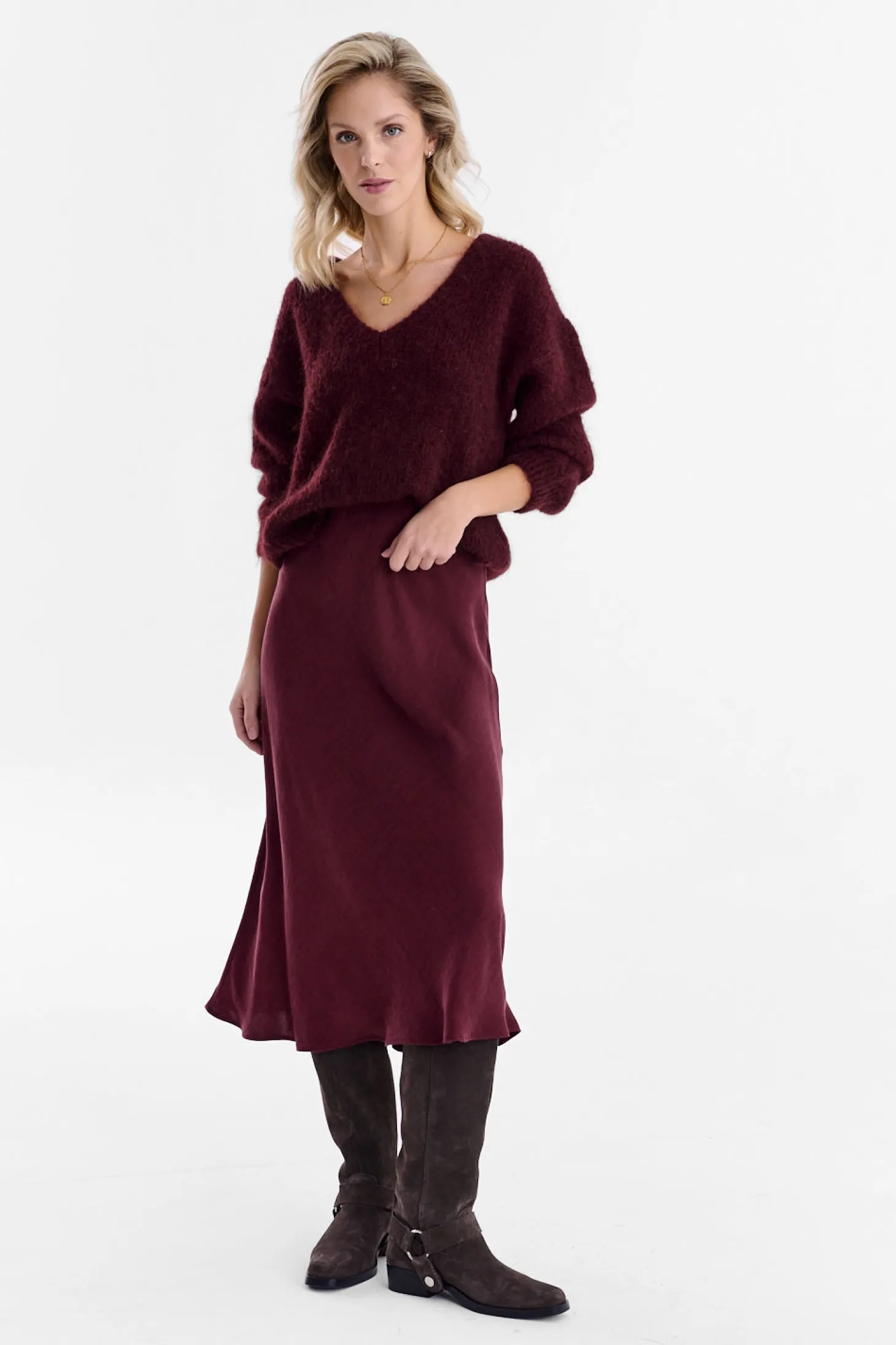 Spódnica midi Mulberry Delight