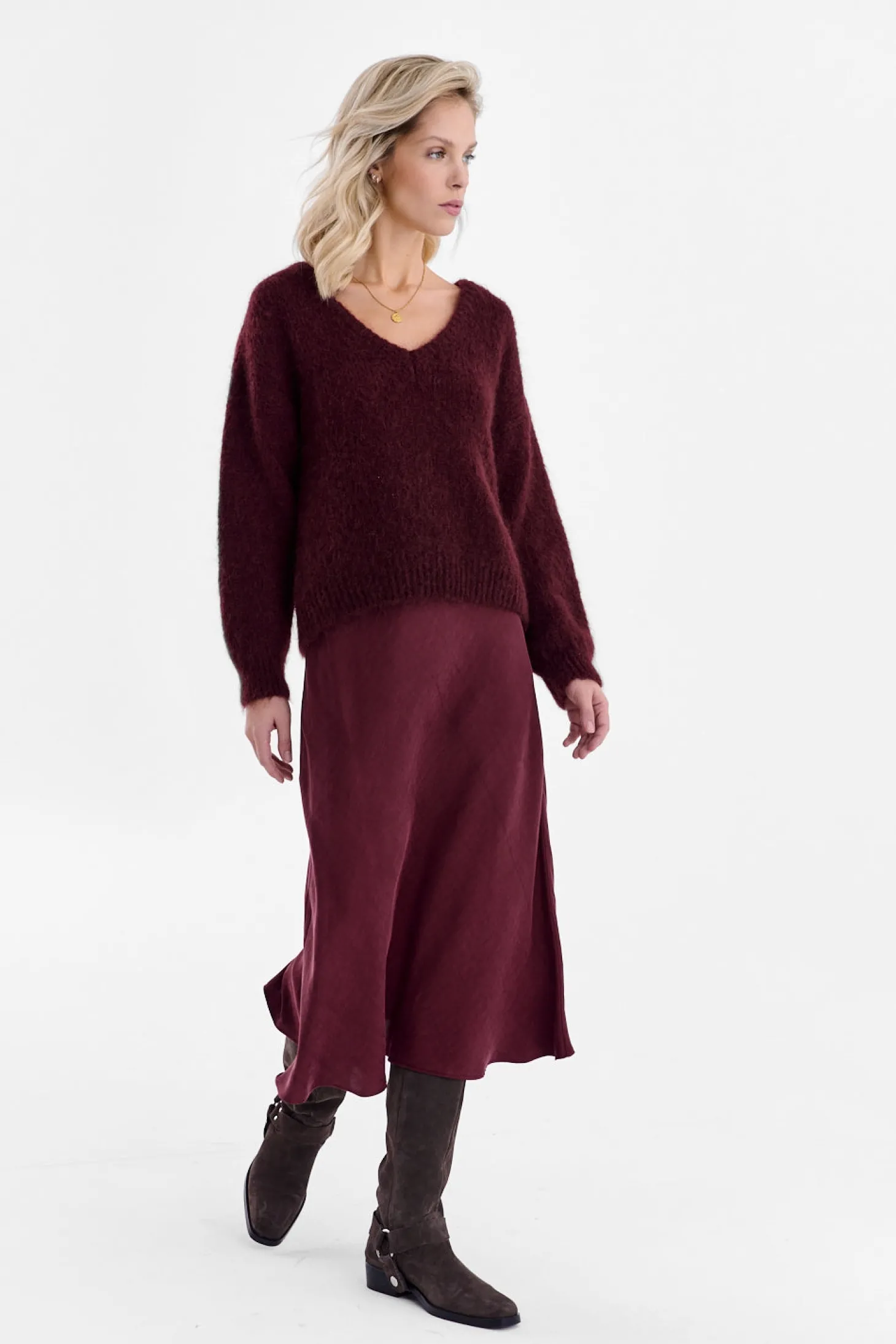 Spódnica midi Mulberry Delight