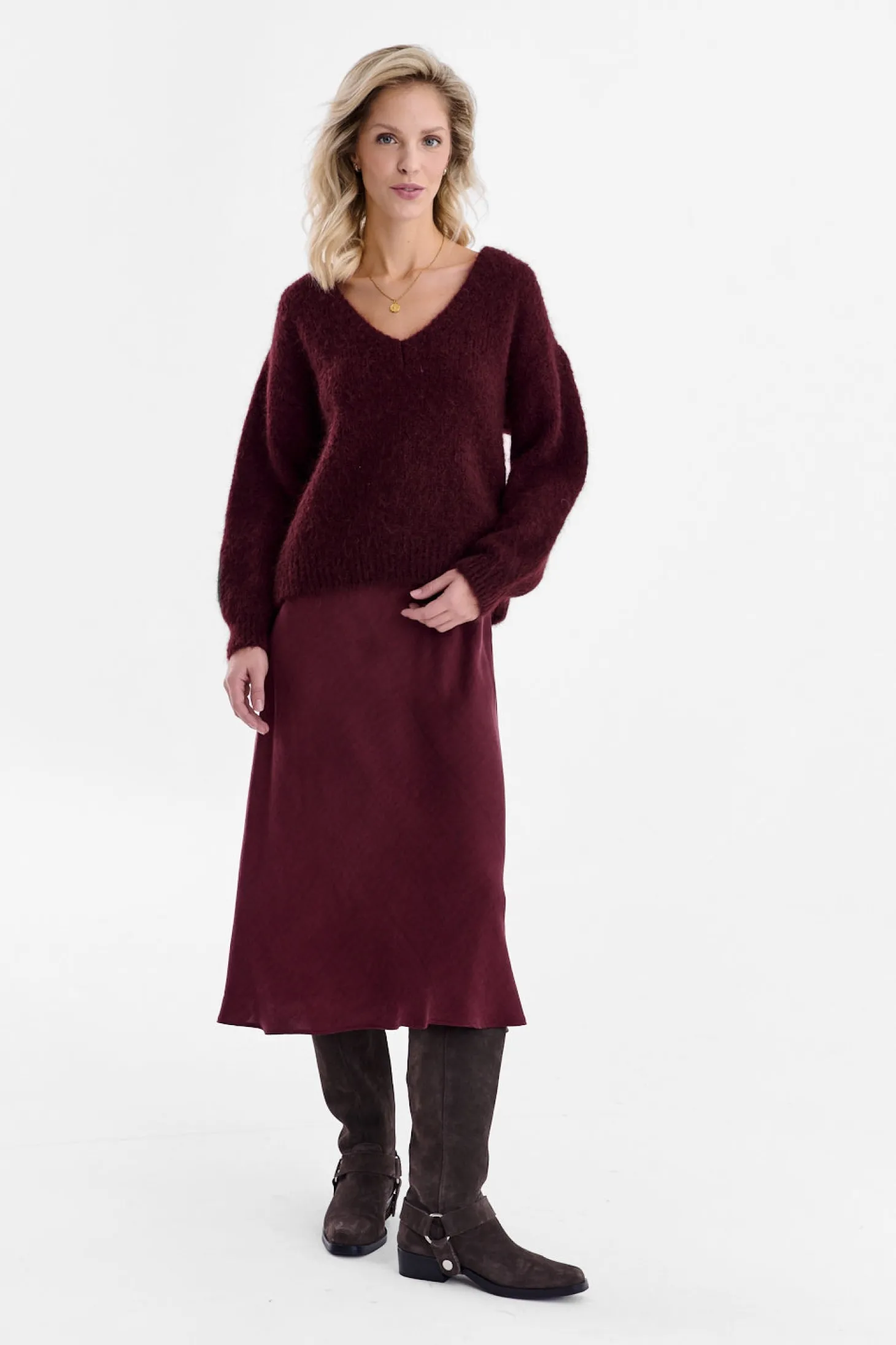 Spódnica midi Mulberry Delight
