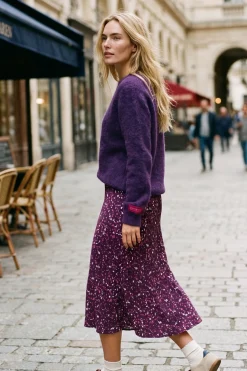 Spódnica midi Plum Poetry
