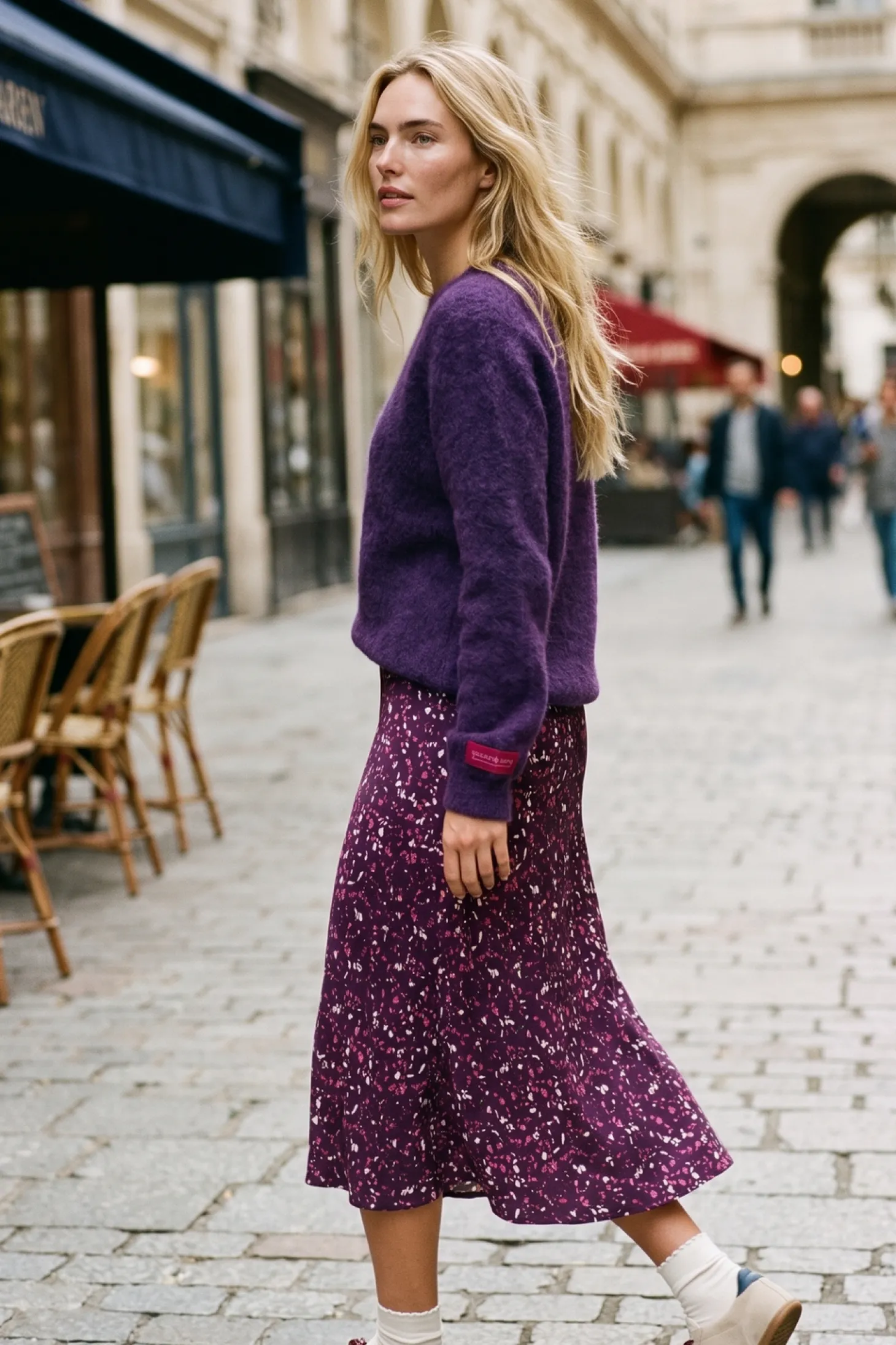 Spódnica midi Plum Poetry