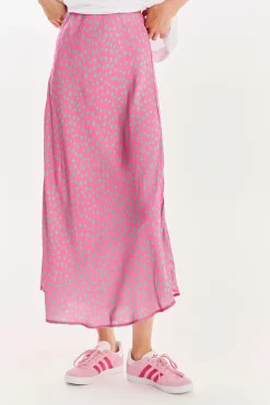 Spódnica midi Thunder Pink