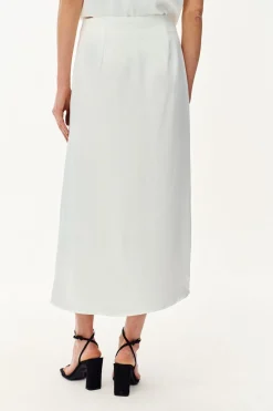 Spódnica midi z koronką Mystic Blush