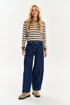 Spodnie jeansowe barrel Easy Blue