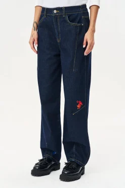 Spodnie jeansowe barrel Troublemakers